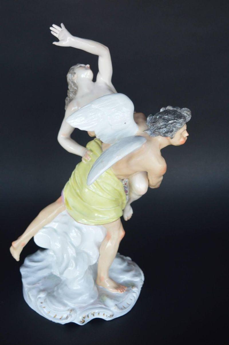 Set of Two Porcelain Sculptures of the Abduction of the Sabine Women In Good Condition For Sale In Los Angeles, CA