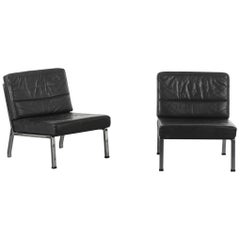 Set of Two Mid-20th Century Armless Chairs