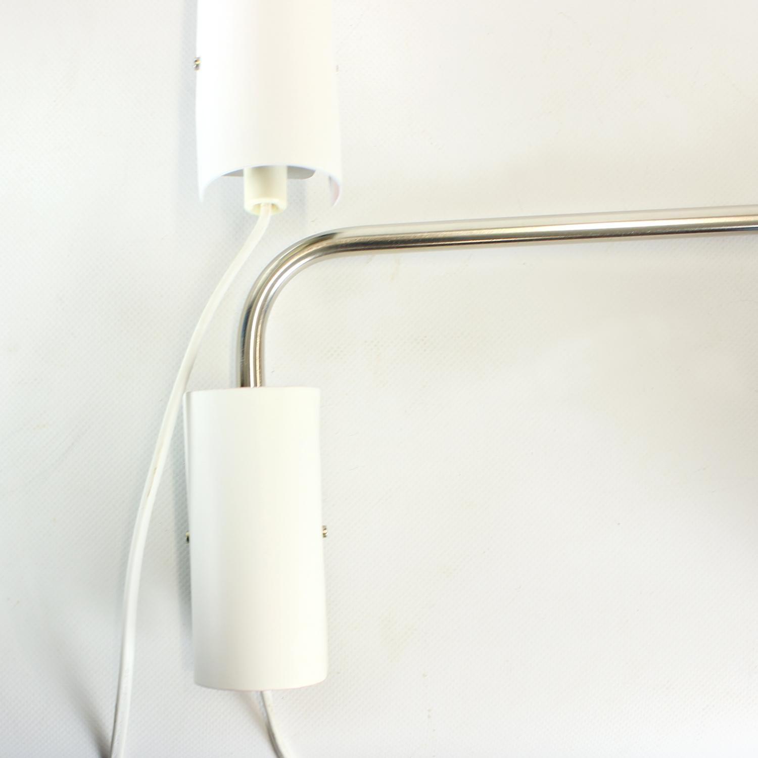 Mid-Century Modern Set Of Two Mid Century Adjustable Wall Lamps By Aka Ddr, Germany, 1960s For Sale