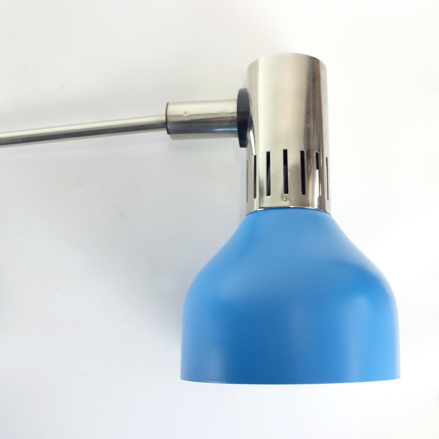 Set Of Two Mid Century Adjustable Wall Lamps By Aka Ddr, Germany, 1960s In Excellent Condition For Sale In Zohor, SK