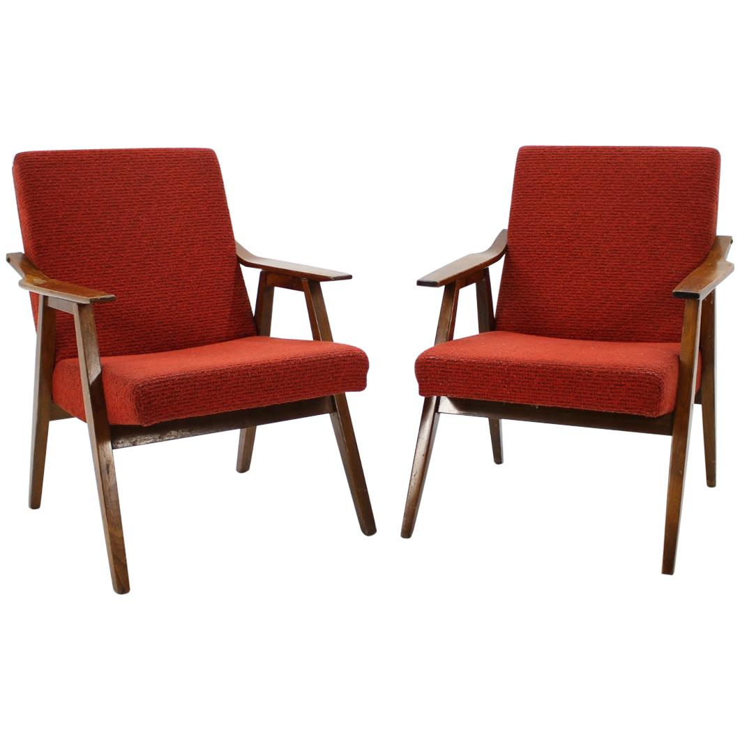 Set of Two Midcentury Armchairs, 1960s