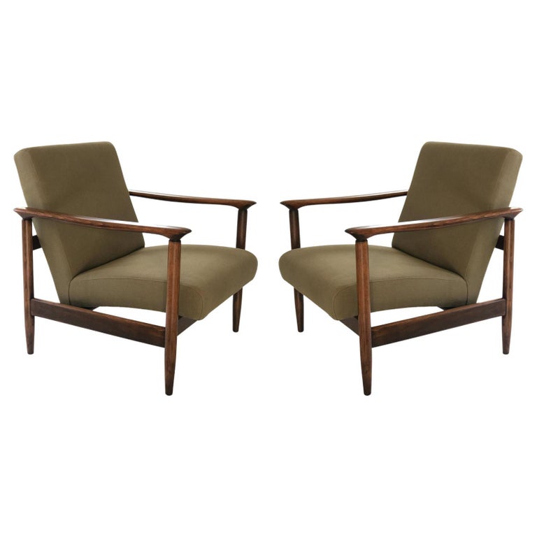 Set of Two Mid Century Armchairs, by Edmund Homa, 1960s at 1stDibs