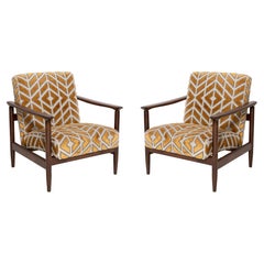 Vintage Set of Two Mid Century Armchairs, by Edmund Homa, Europe, 1960s