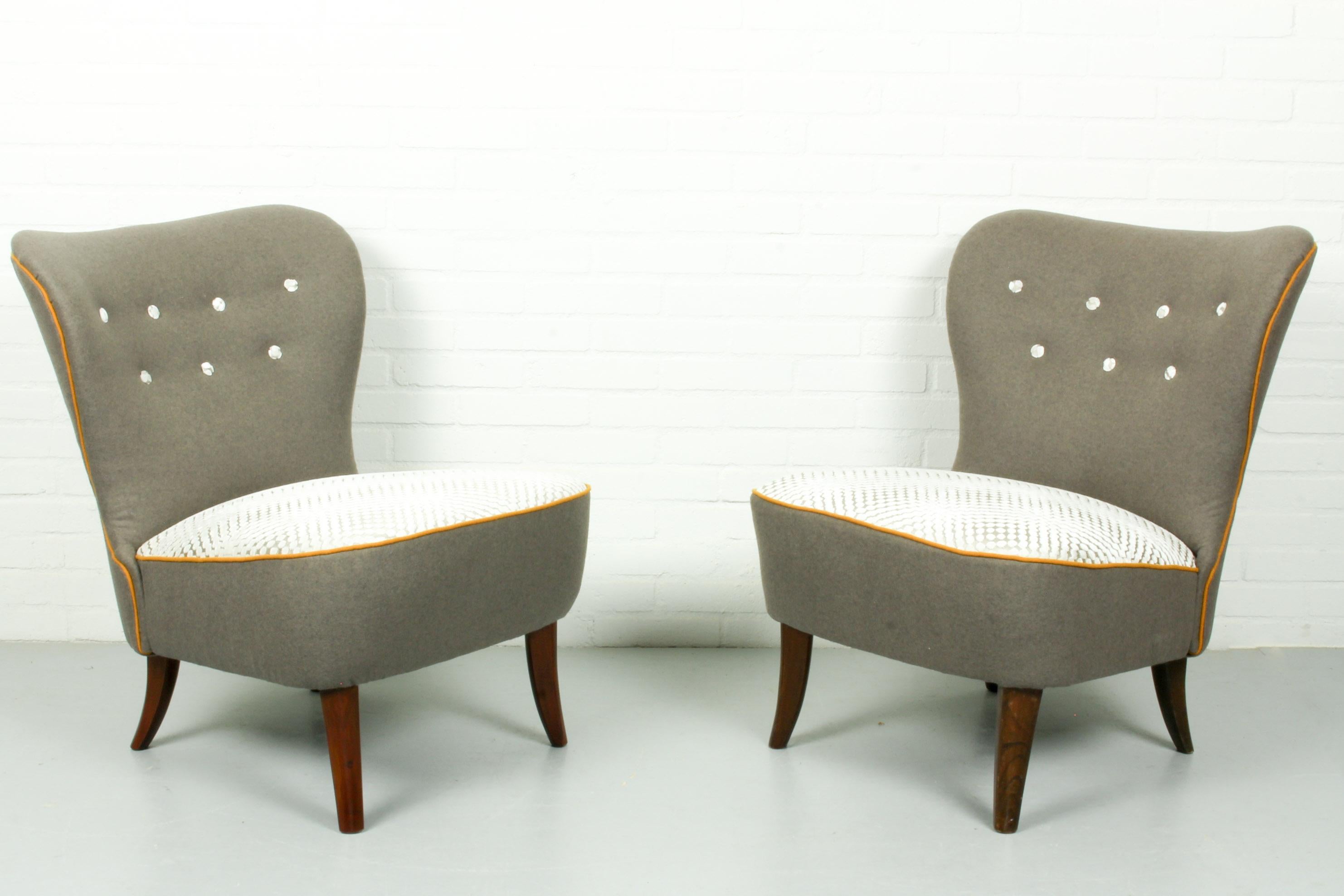 Mid-Century Modern Set of Two Midcentury Artifort Cocktail Chairs by Theo Ruth, 1960s