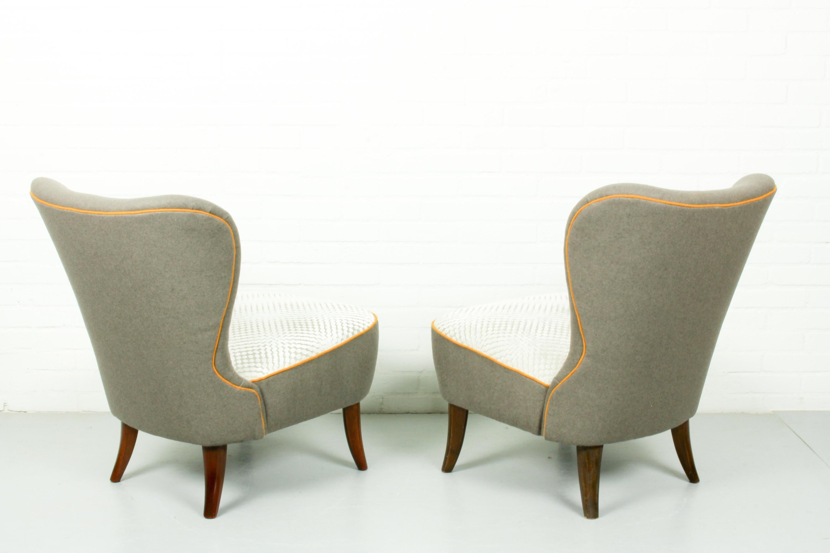 Set of Two Midcentury Artifort Cocktail Chairs by Theo Ruth, 1960s In Good Condition In Appeltern, Gelderland