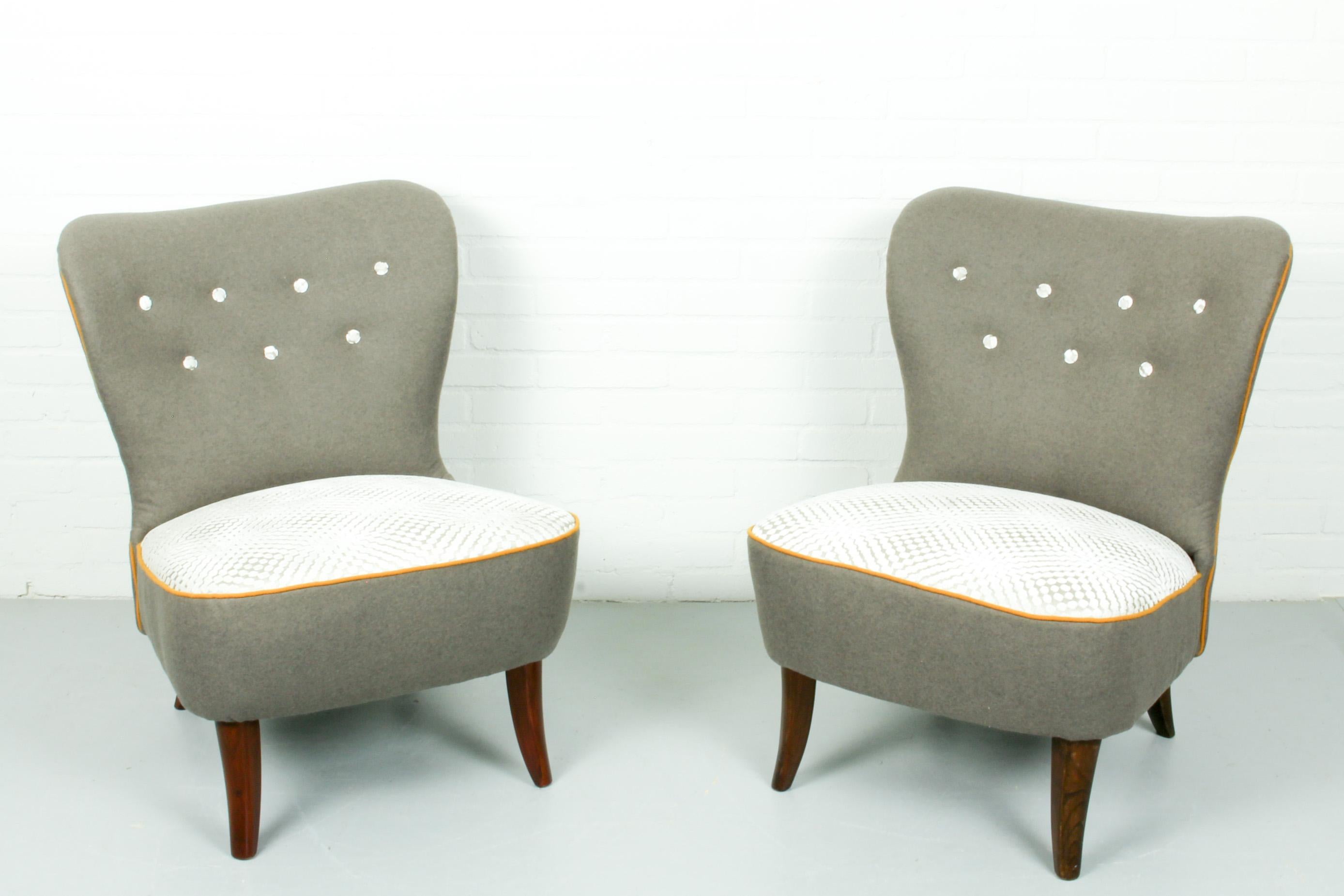 Set of Two Midcentury Artifort Cocktail Chairs by Theo Ruth, 1960s 1