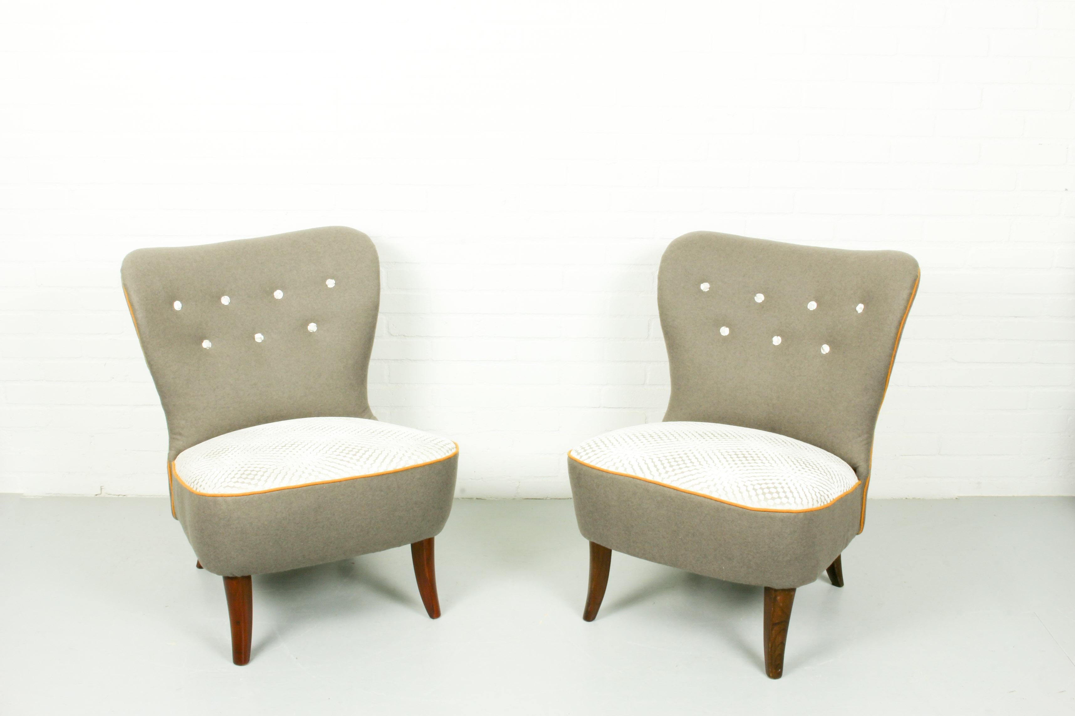 Set of Two Midcentury Artifort Cocktail Chairs by Theo Ruth, 1960s 2