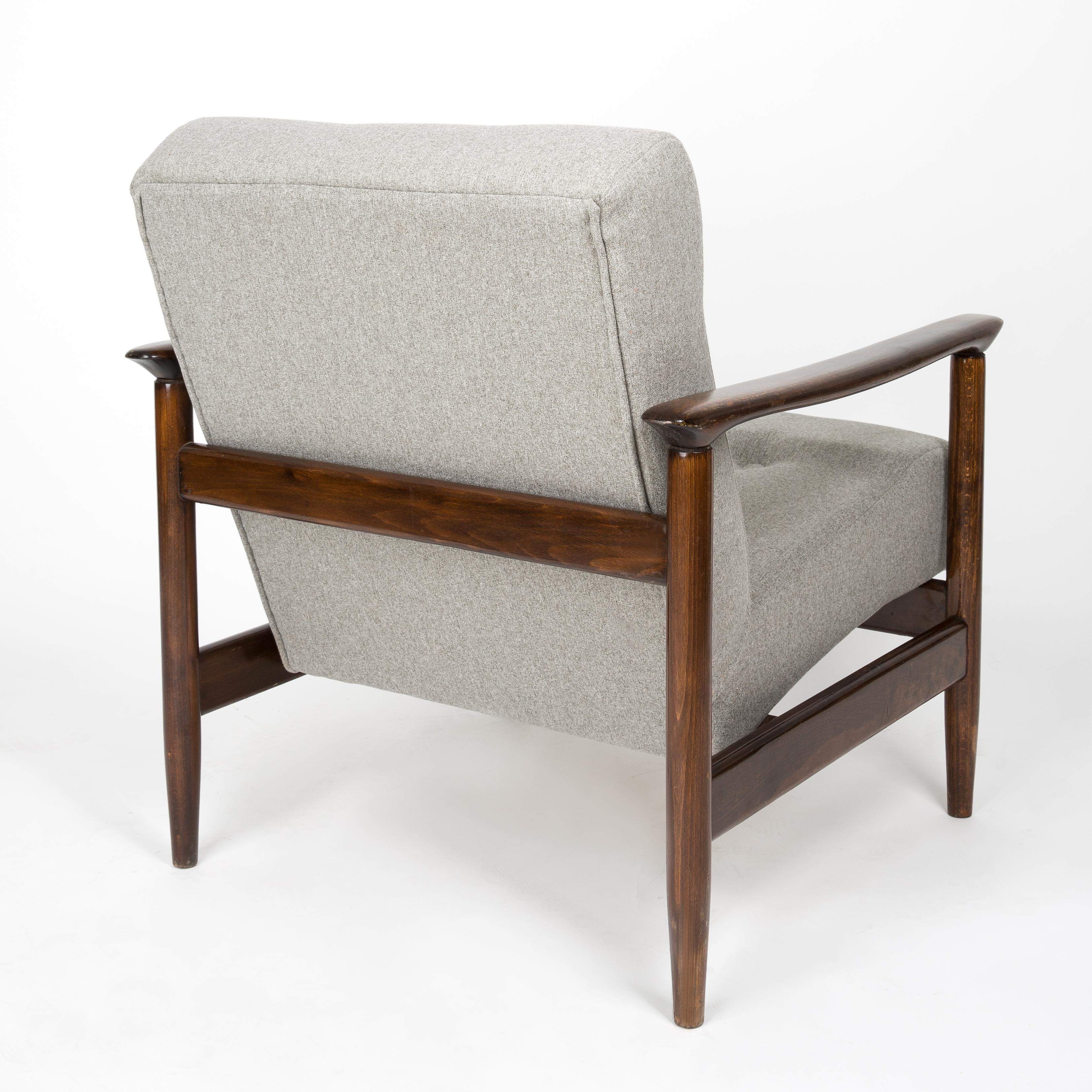 Ensemble de deux fauteuils en laine beige du milieu du siècle dernier, par Edmund Homa, Europe, années 1960 en vente 3