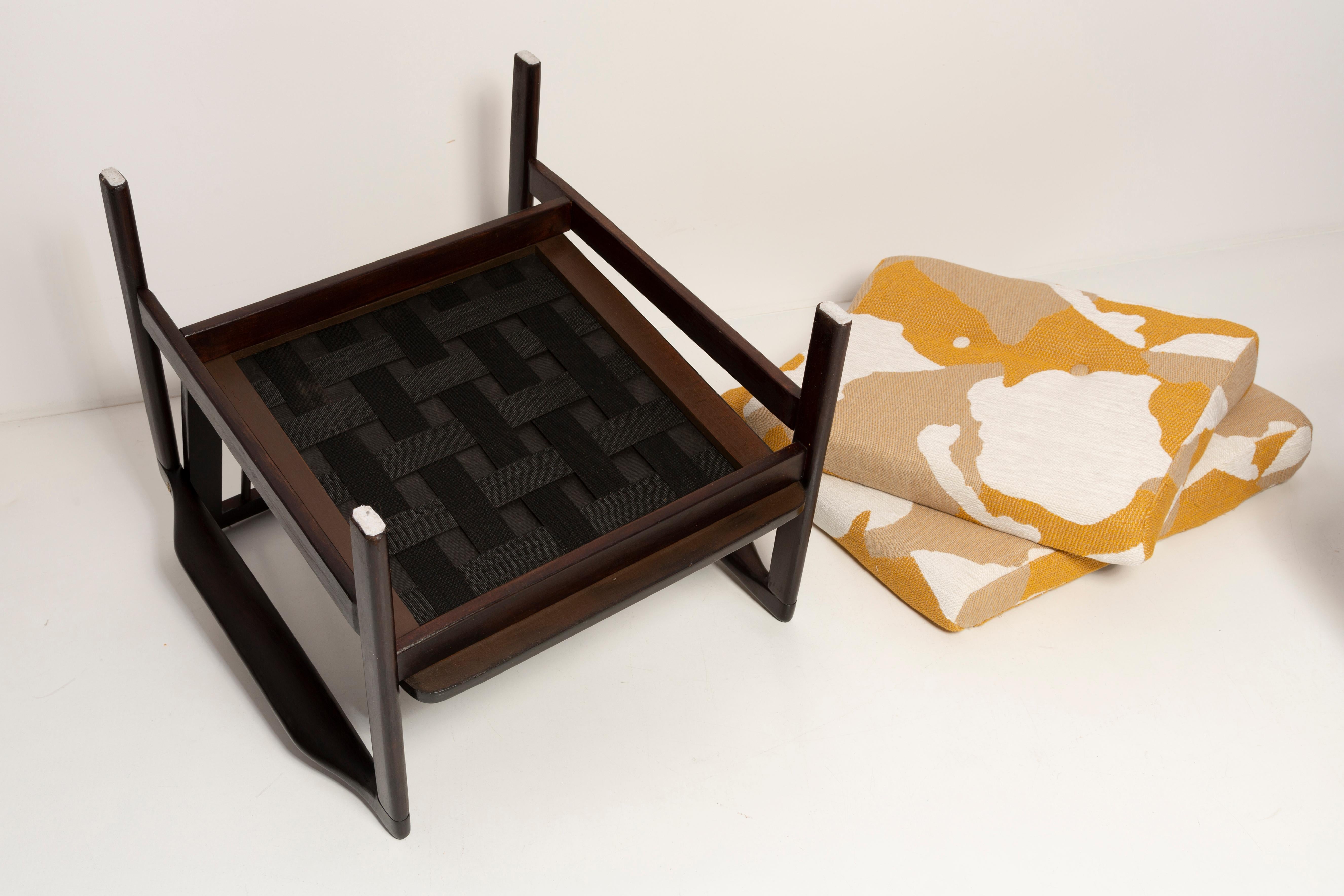 Ensemble de deux fauteuils en camouflage du milieu du siècle dernier, Zenon Baczyk, Pologne, années 1960 en vente 6