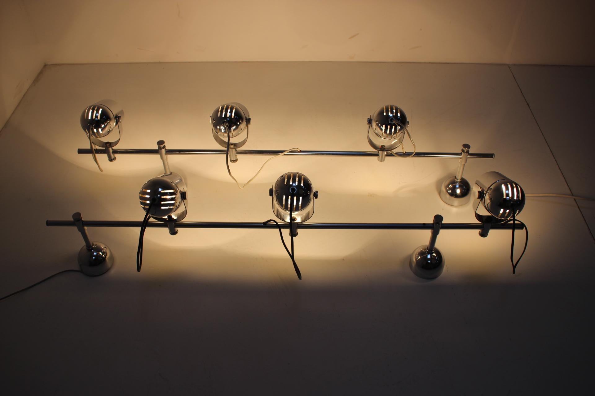 Late 20th Century Set of Two Midcentury Ceiling Light by Stanislav Indra for Lidokov, 1980s