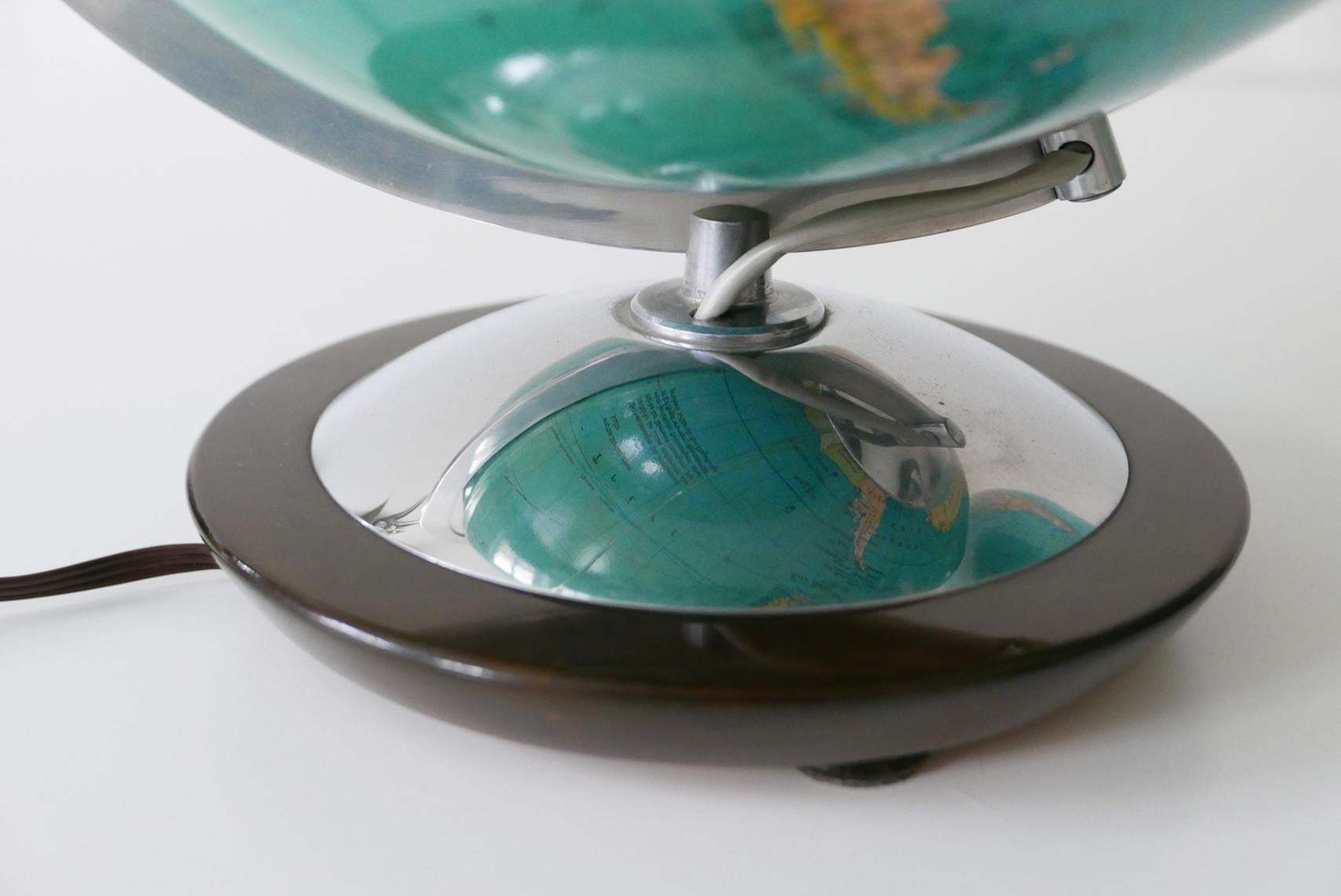 Set of Two Midcentury Columbus Duo Earth Globes or Side Table Lamps, 1960s 3