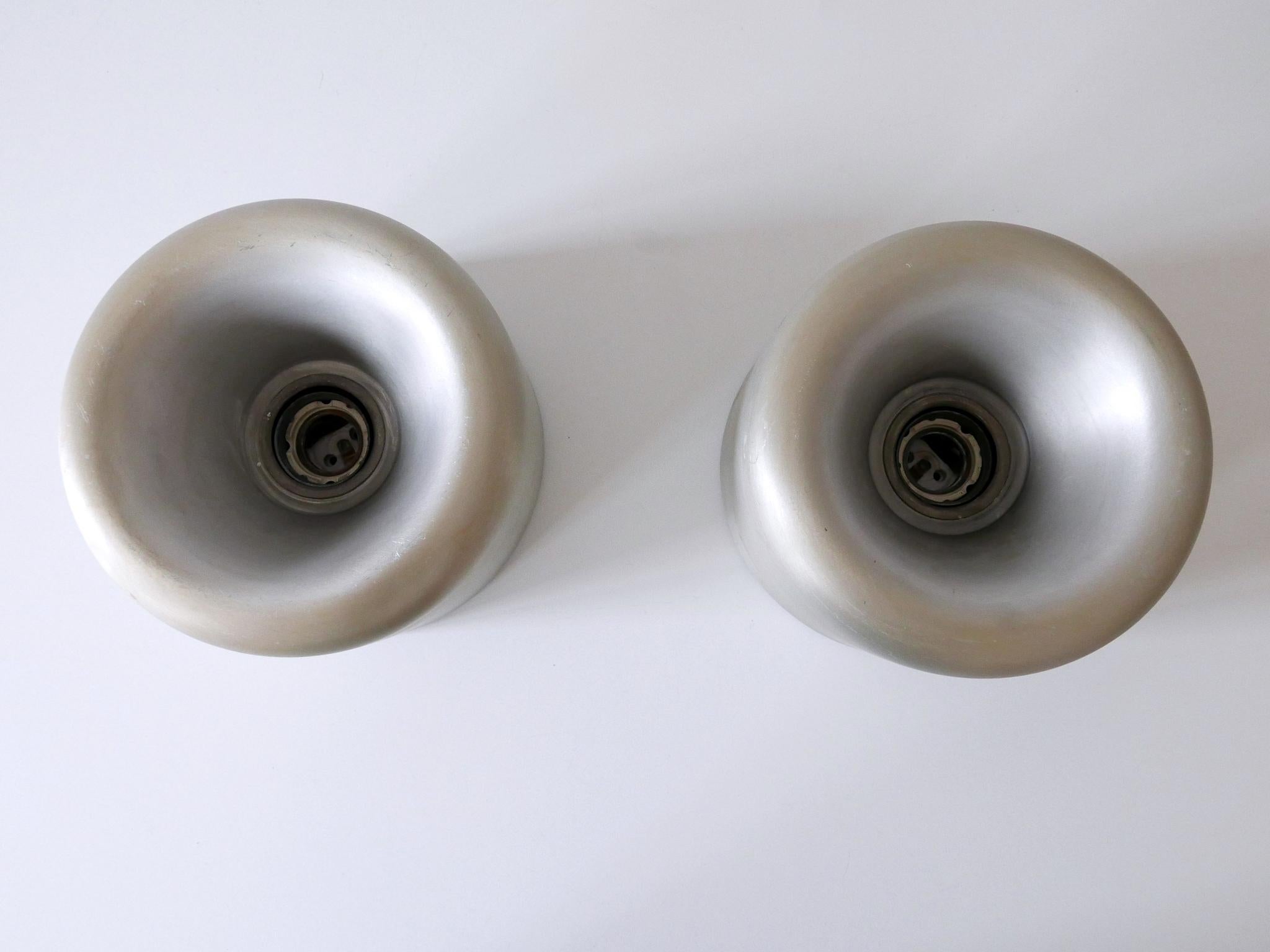 Set of Two Mid Century Donut Ceiling Fixtures or Sconces by Staff Germany 1970s For Sale 6