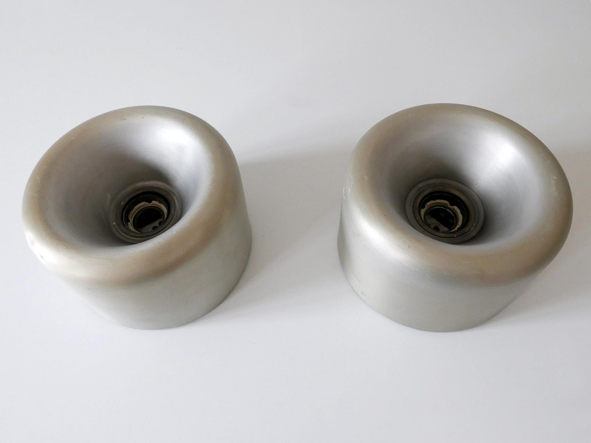 Set of Two Mid Century Donut Ceiling Fixtures or Sconces by Staff Germany 1970s For Sale 7