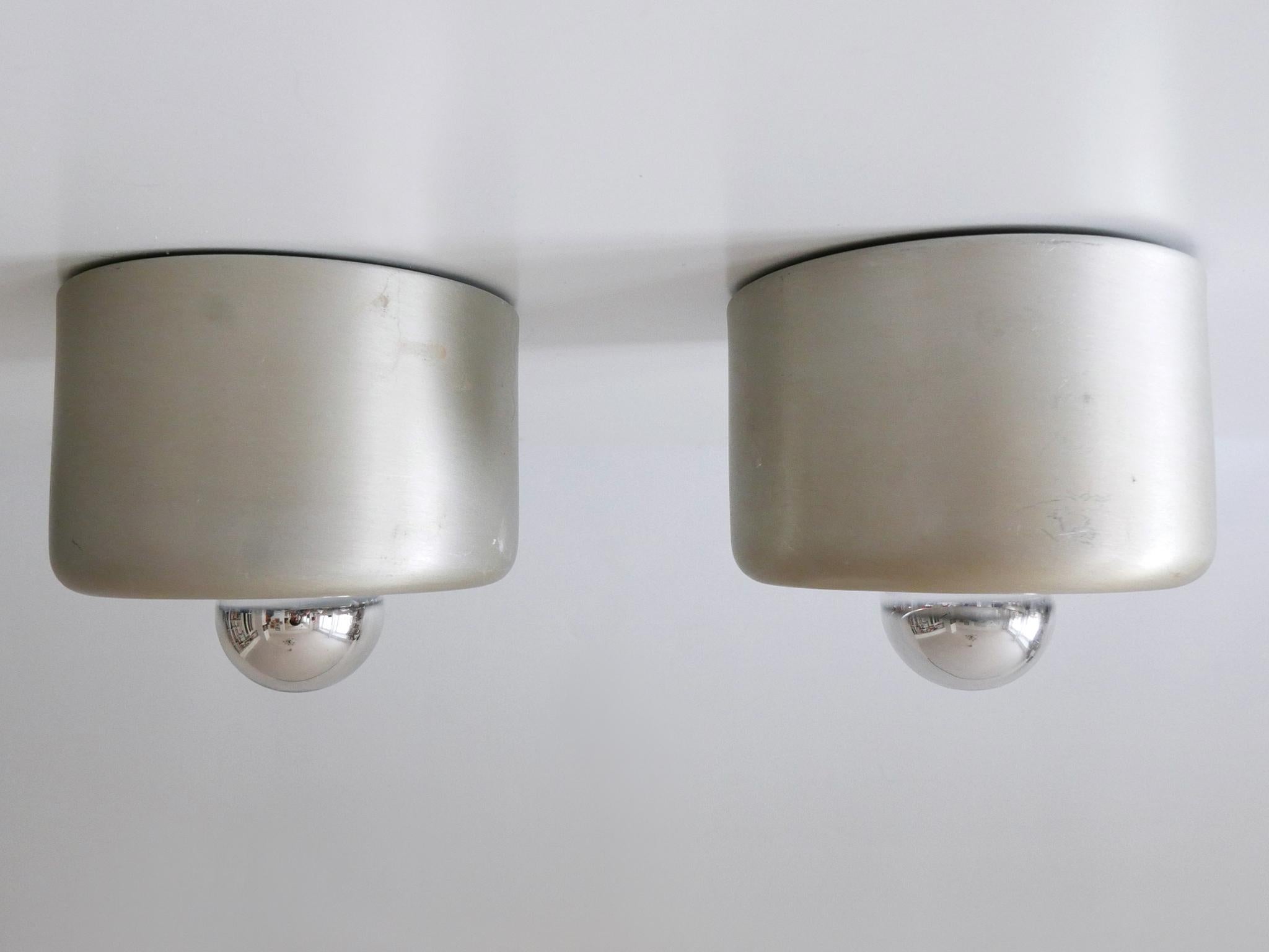 Late 20th Century Set of Two Mid Century Donut Ceiling Fixtures or Sconces by Staff Germany 1970s For Sale