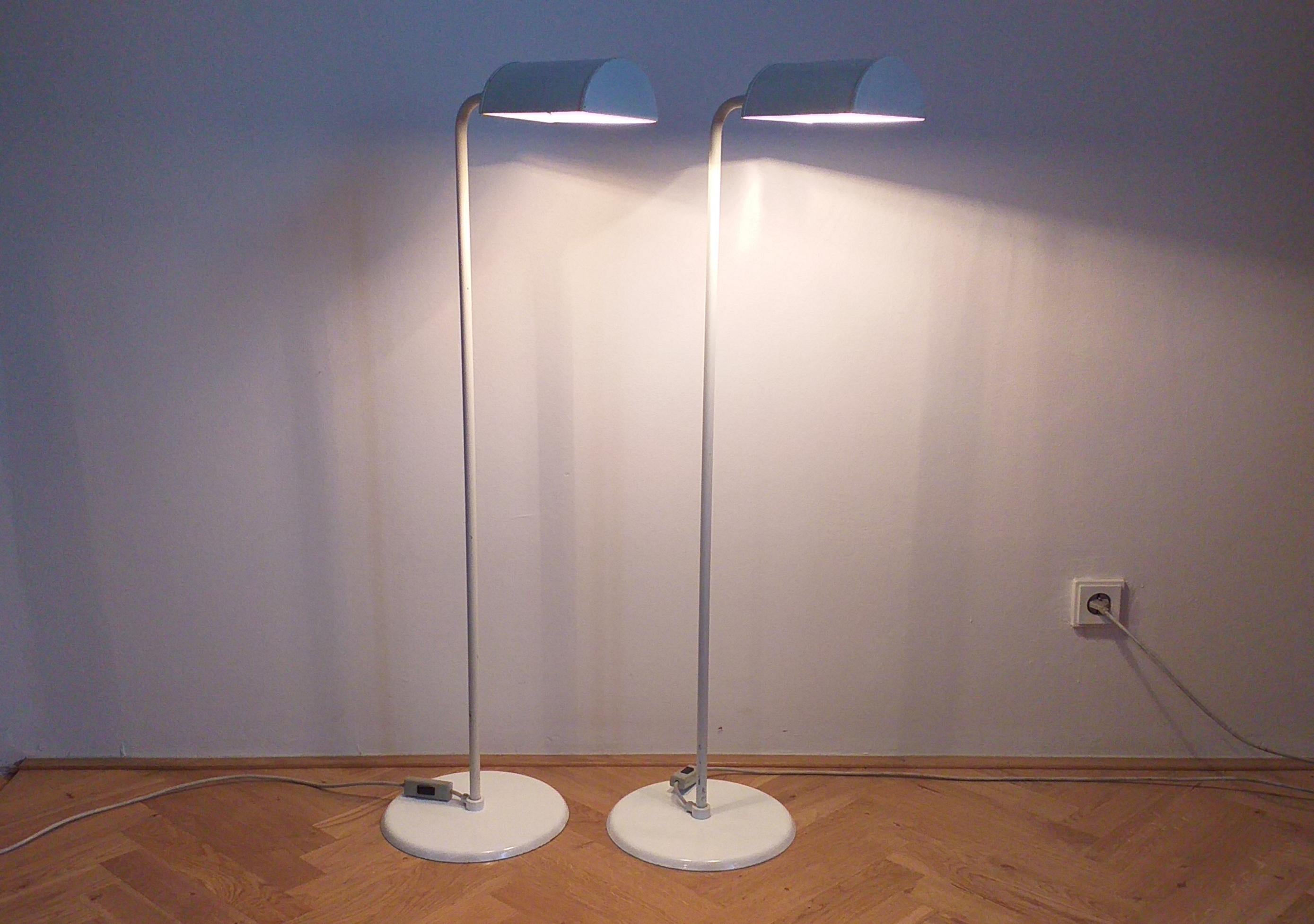 Mid-Century Modern Set of Two Midcentury Floor Lamps Abo Randers, Denmark, 1970s