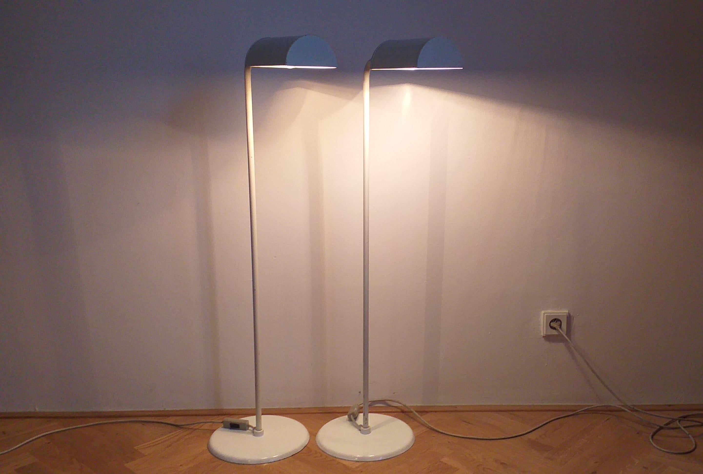 Set of Two Midcentury Floor Lamps Abo Randers, Denmark, 1970s In Good Condition In Praha, CZ