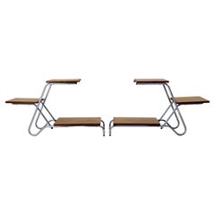 Set of Two Mid-Century Flower Stands, Czechoslovakia, 1960s