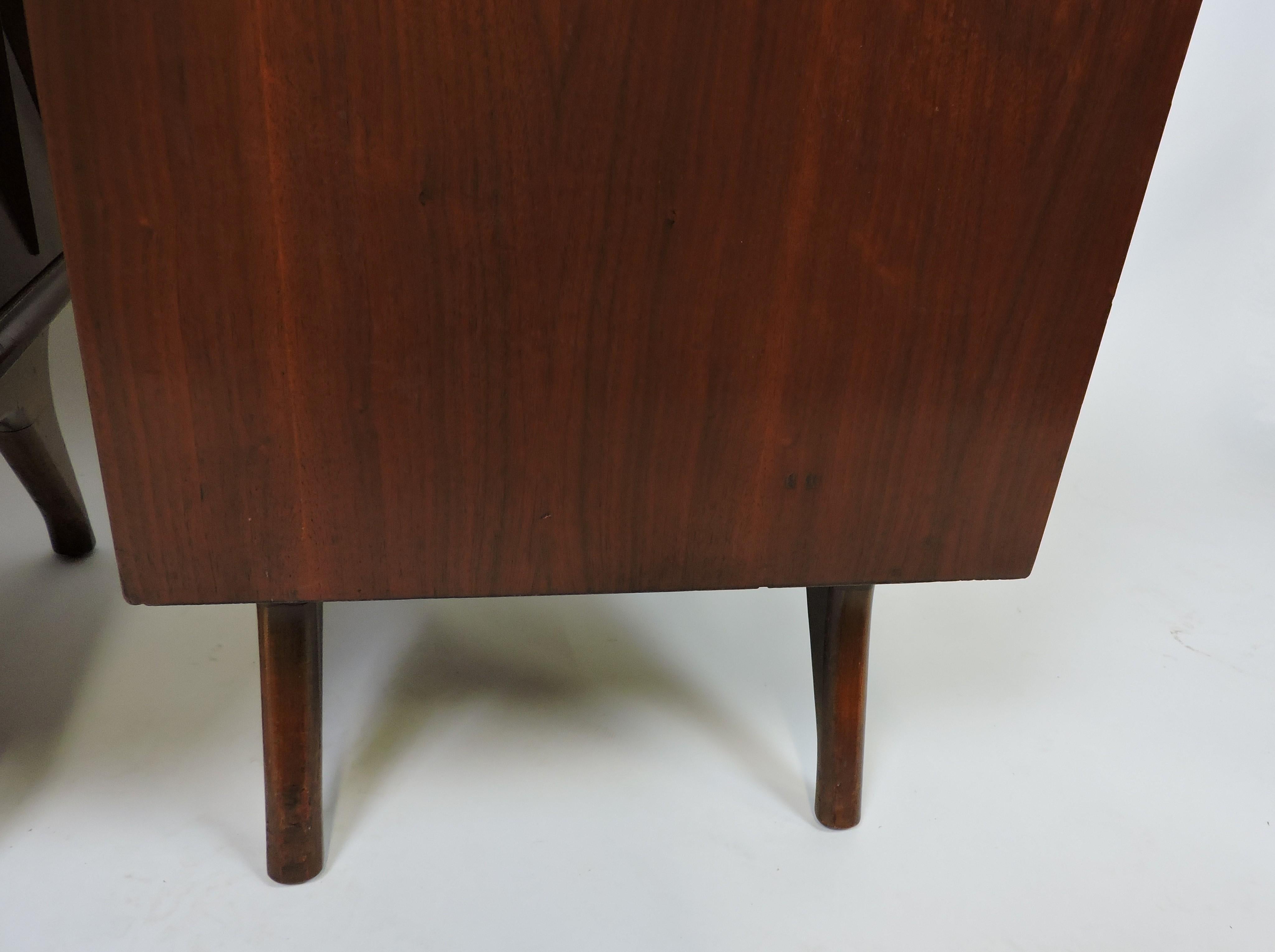 Set of Two Mid Century Modern Albert Parvin Diamond Front Nightstands End Tables 7