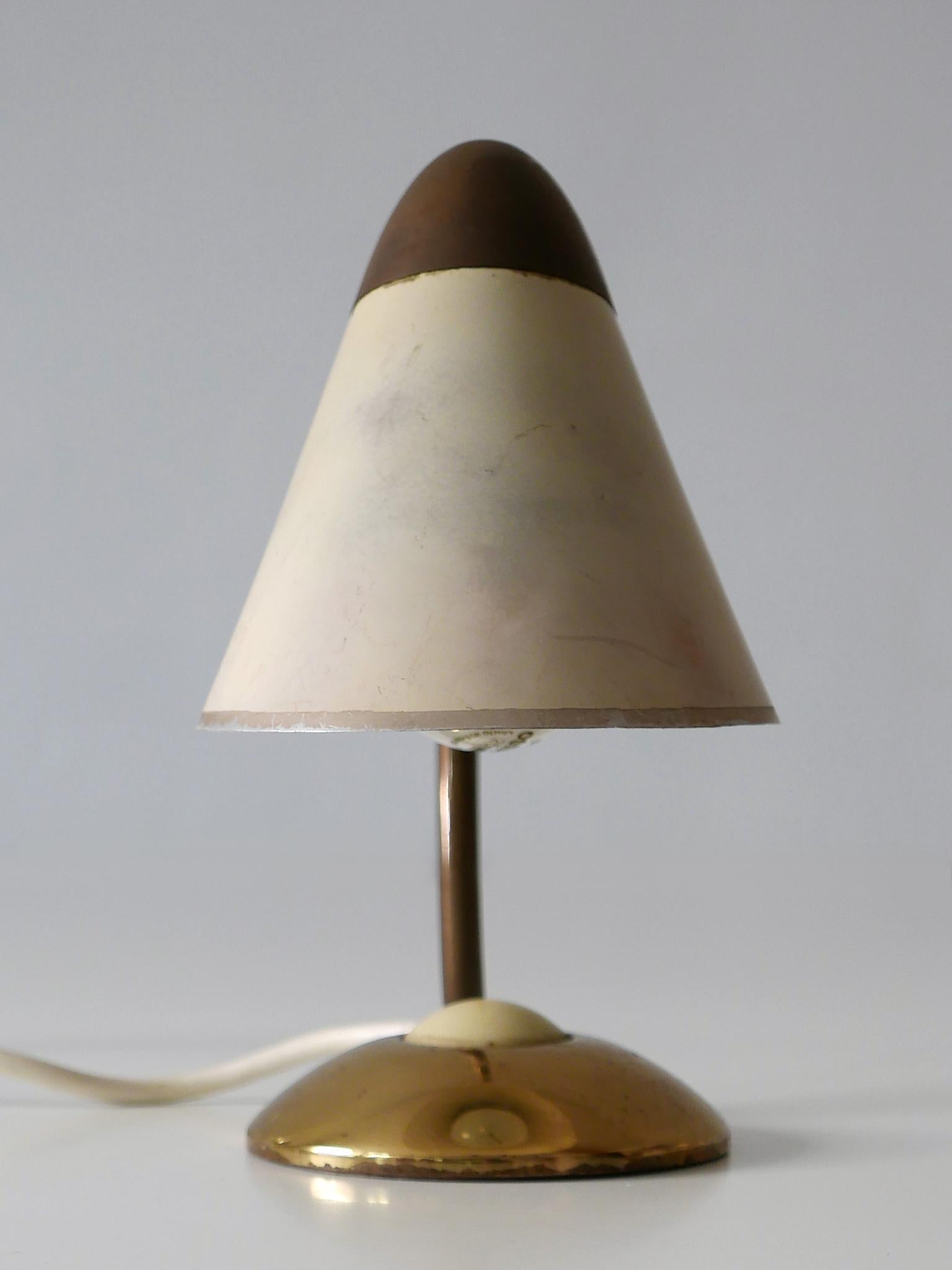 Set of Two Mid-Century Modern Bedside Table Lamps or Wall Lights Germany 1950s 5