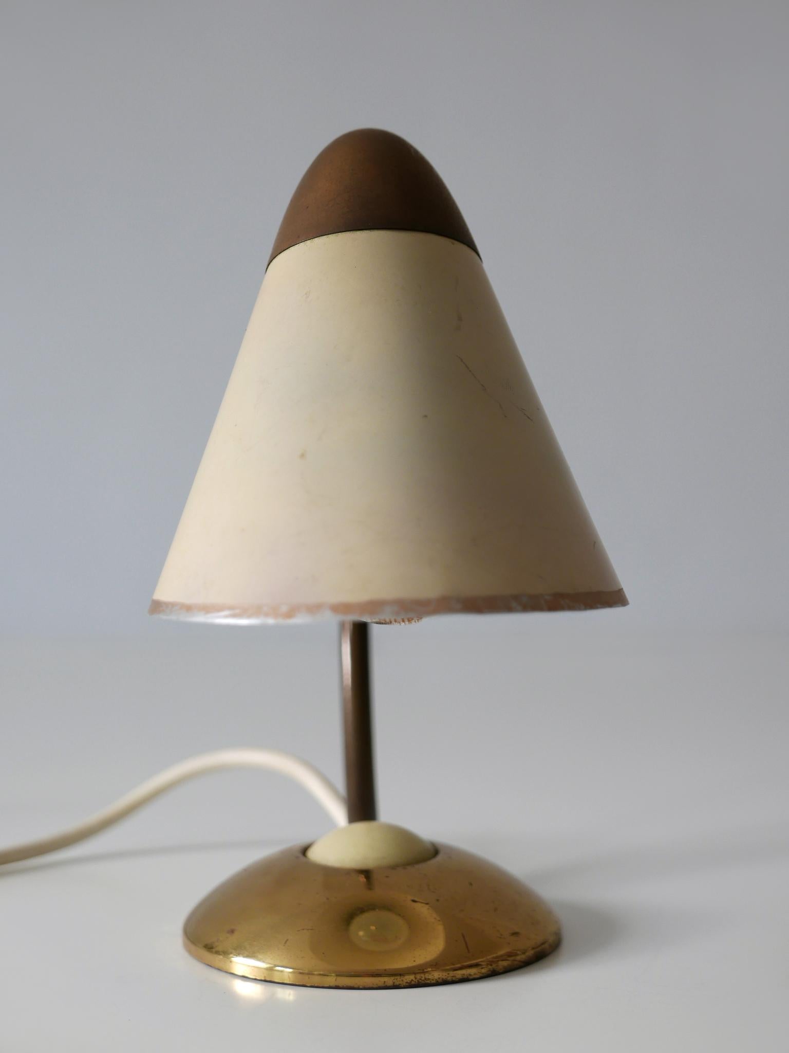 Set of Two Mid-Century Modern Bedside Table Lamps or Wall Lights Germany 1950s 7