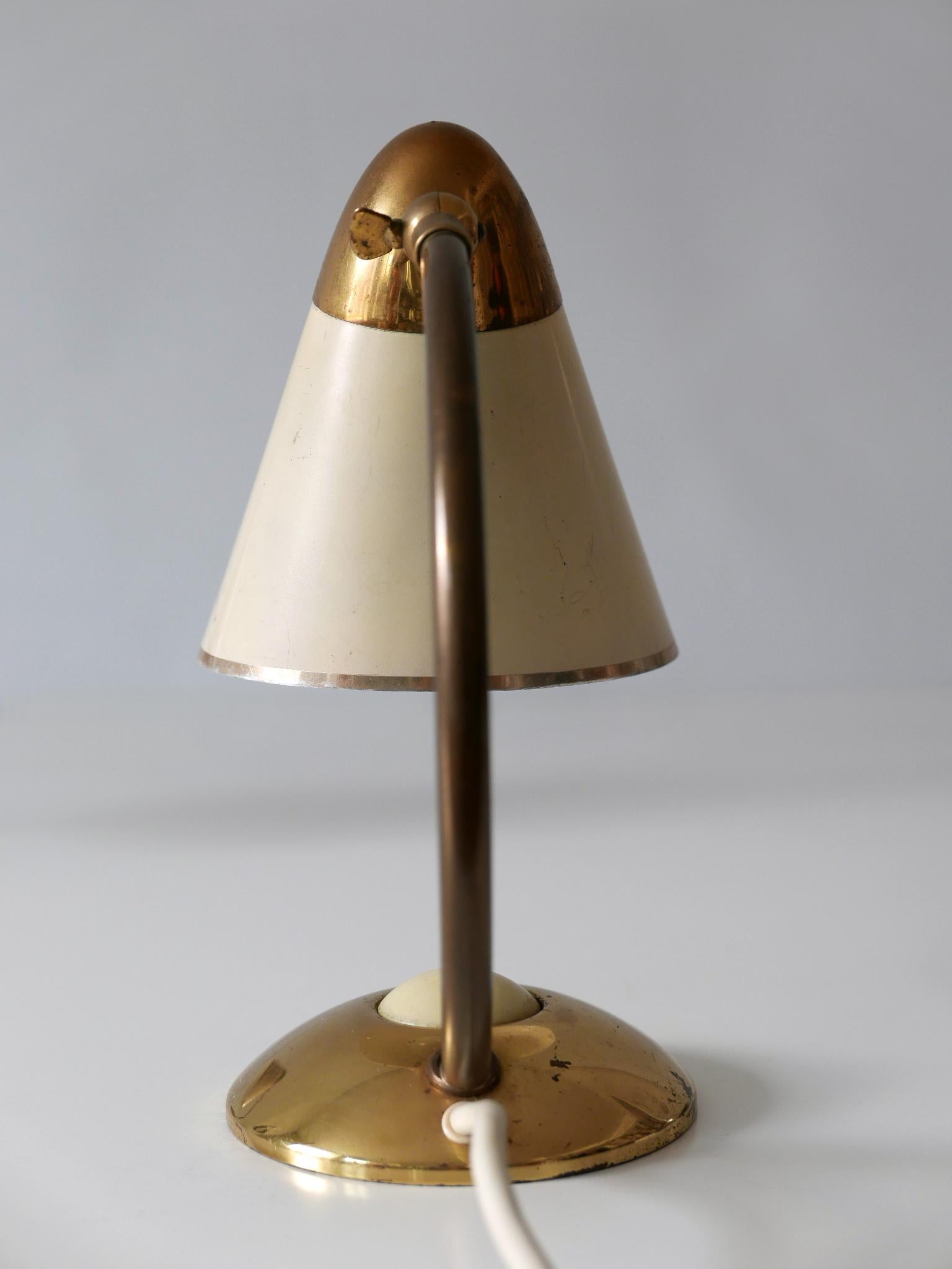 Set of Two Mid-Century Modern Bedside Table Lamps or Wall Lights Germany 1950s 9