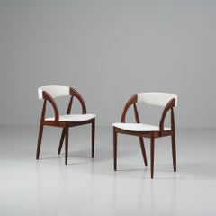 Set di due sedie moderne di metà secolo, Danimarca, anni '60