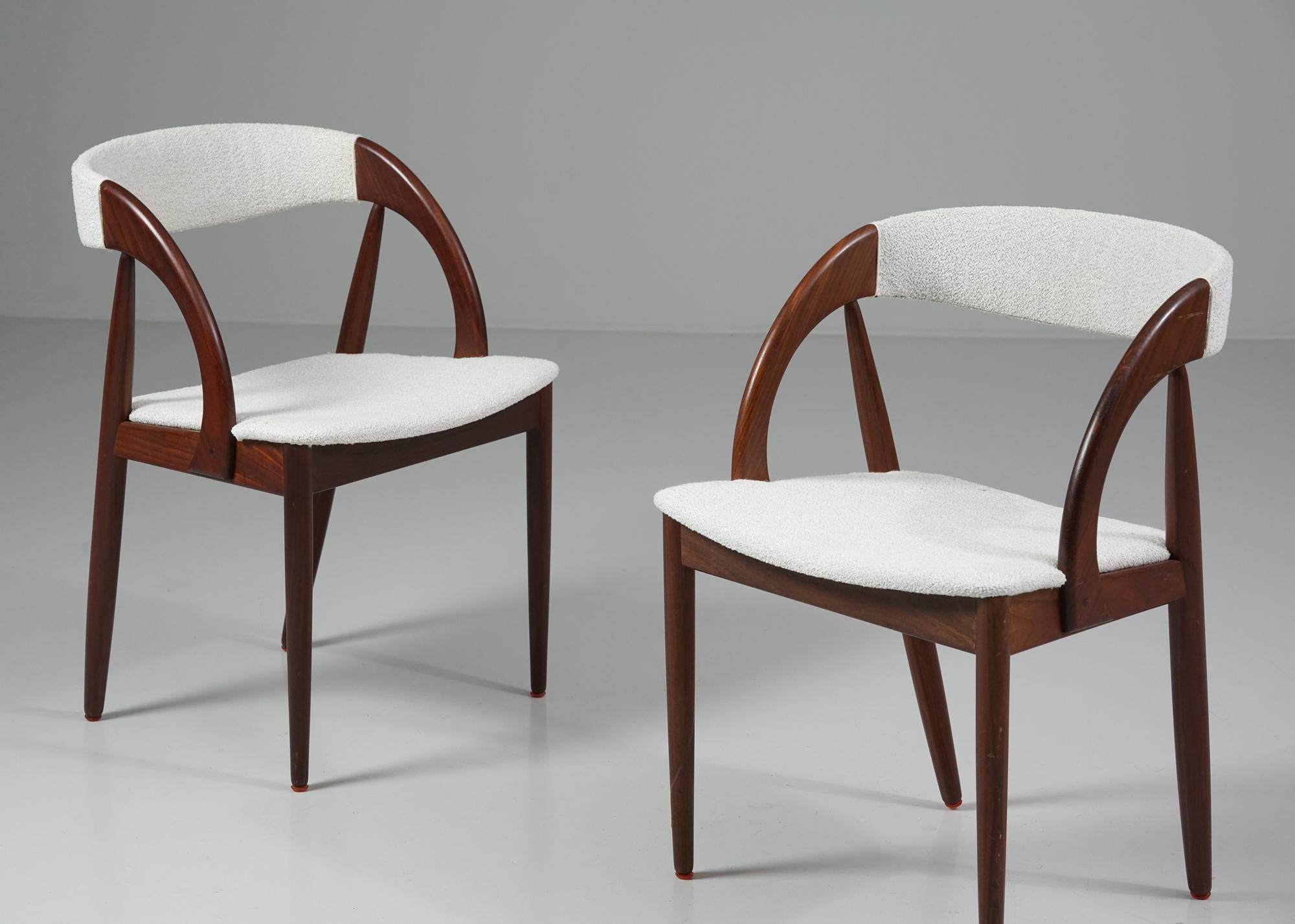 Mid-Century moderno Set di due sedie moderne di metà secolo, Danimarca, anni '60 in vendita