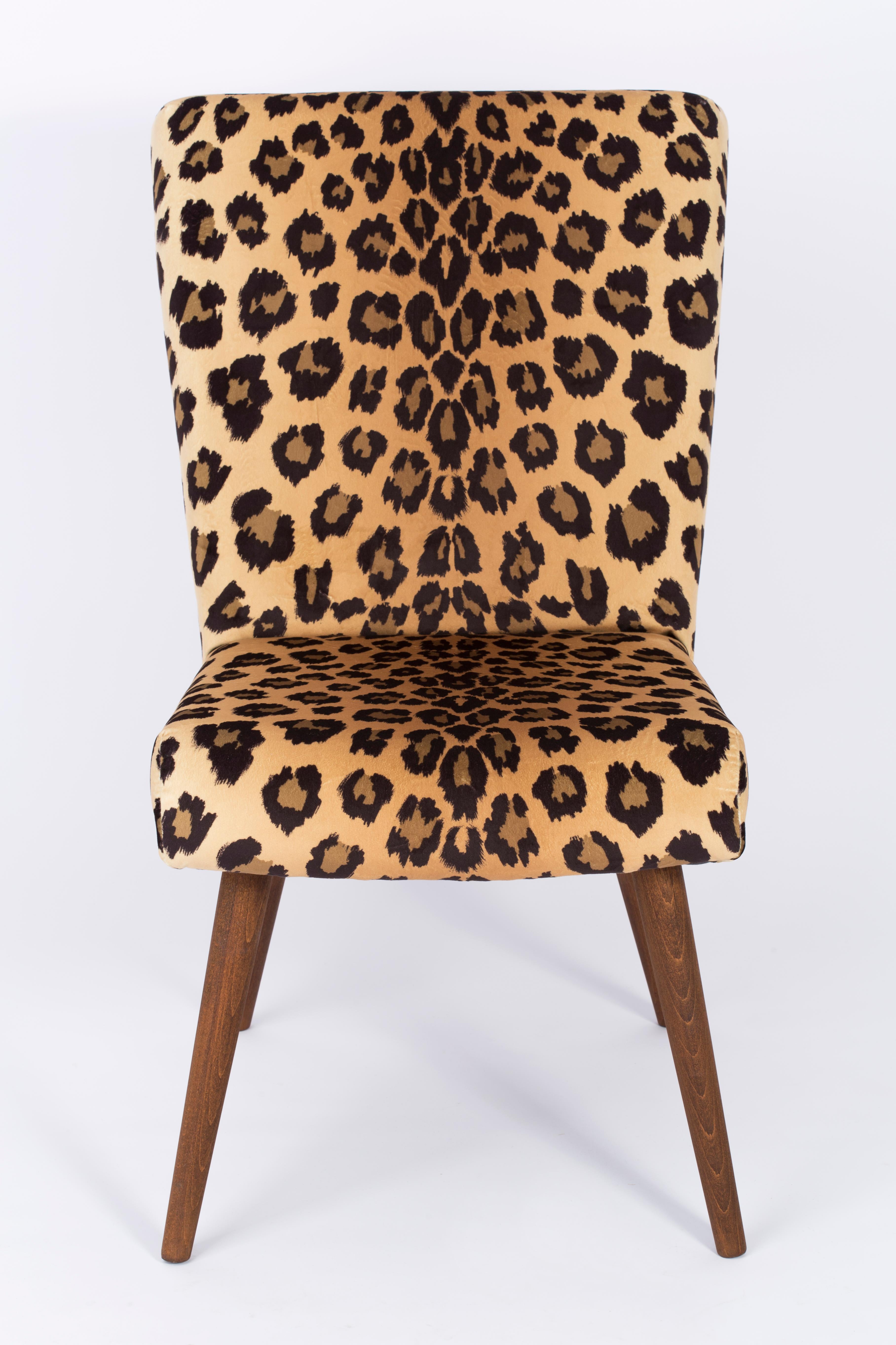 Set of Two MidCentury Modern Leopard Print Chairs, 1960s, Germany For