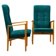 Set of Two Ilmari Tapiovaara Lounge Chairs, 1950s