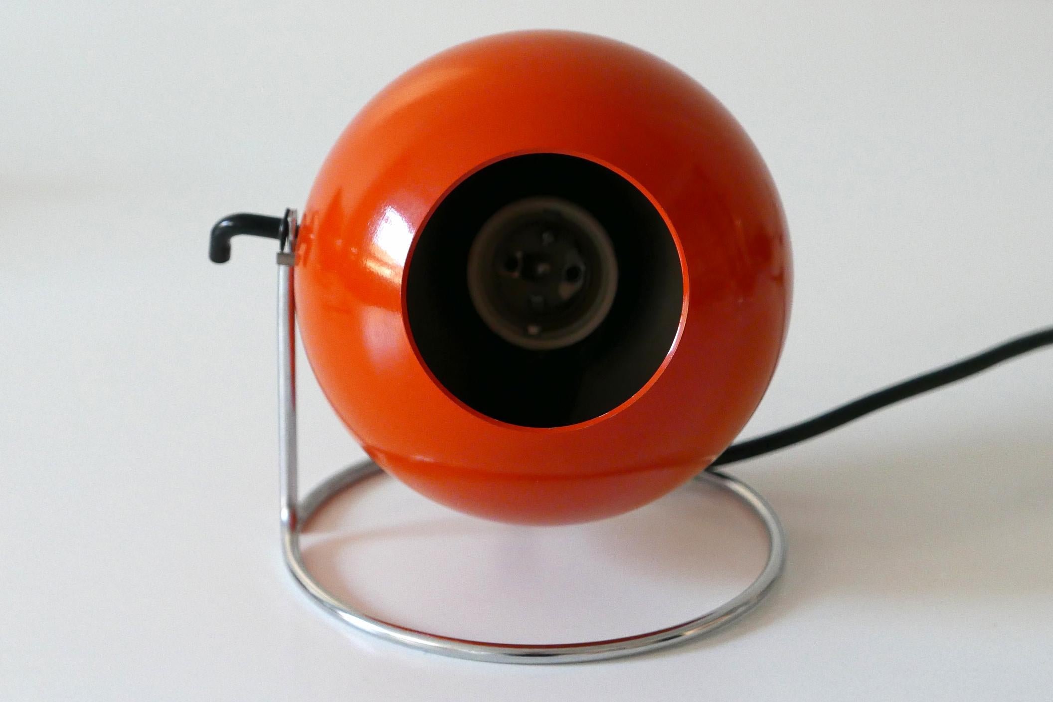 Lot de deux lampes de table 'Eye' en métal:: ERCO:: années 1960-1970 Allemagne en vente 5