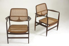 Set of Two Mid-Century Modern Oscar Armchairs by Sergio Rodrigues, Brazil, 1956