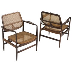 Set of Two Mid-Century Modern Oscar Armchairs by Sergio Rodrigues, Brazil, 1956