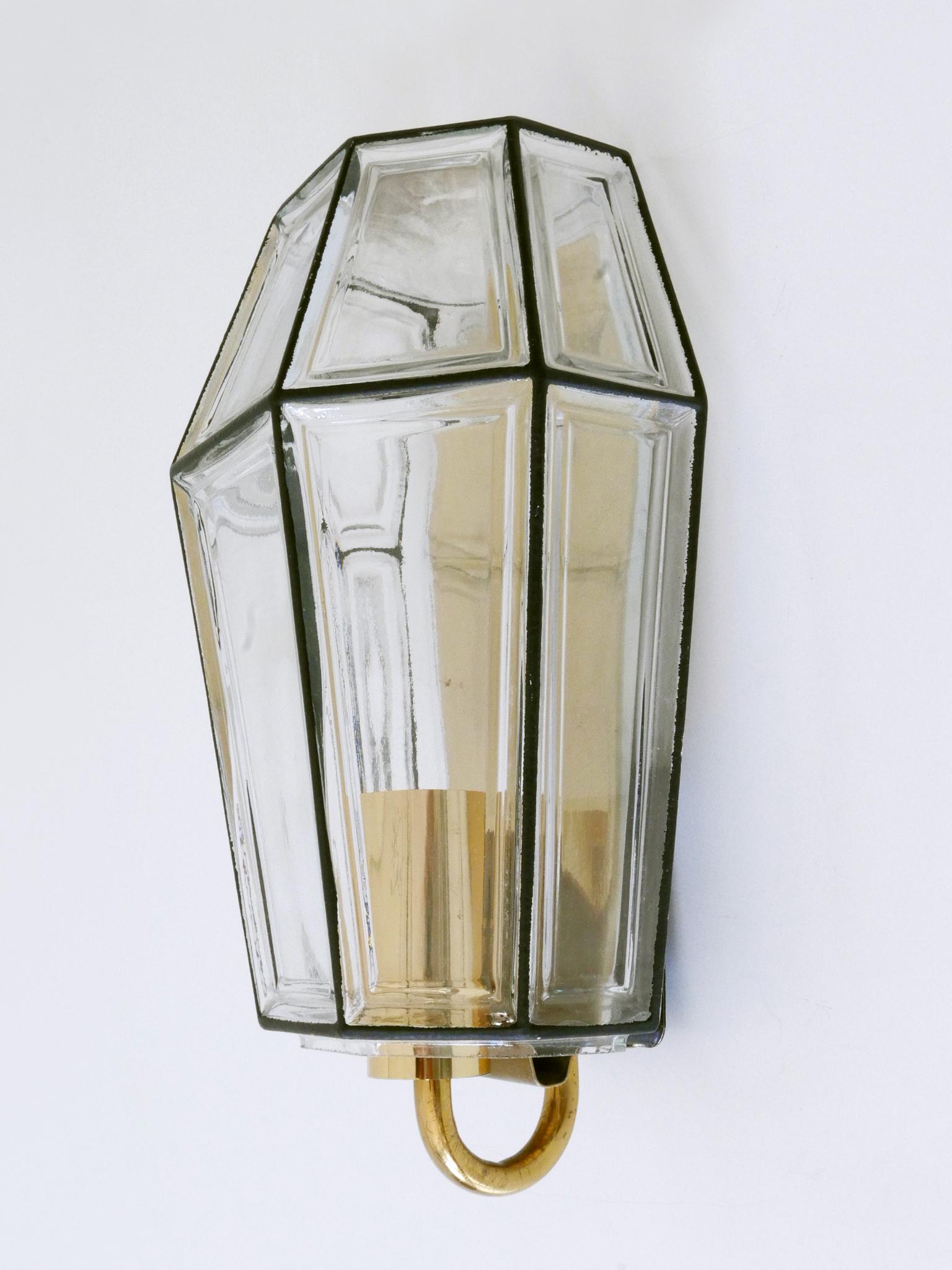 Set of Two Mid-Century Modern Sconces or Wall Fixtures by Glashütte Limburg For Sale 8