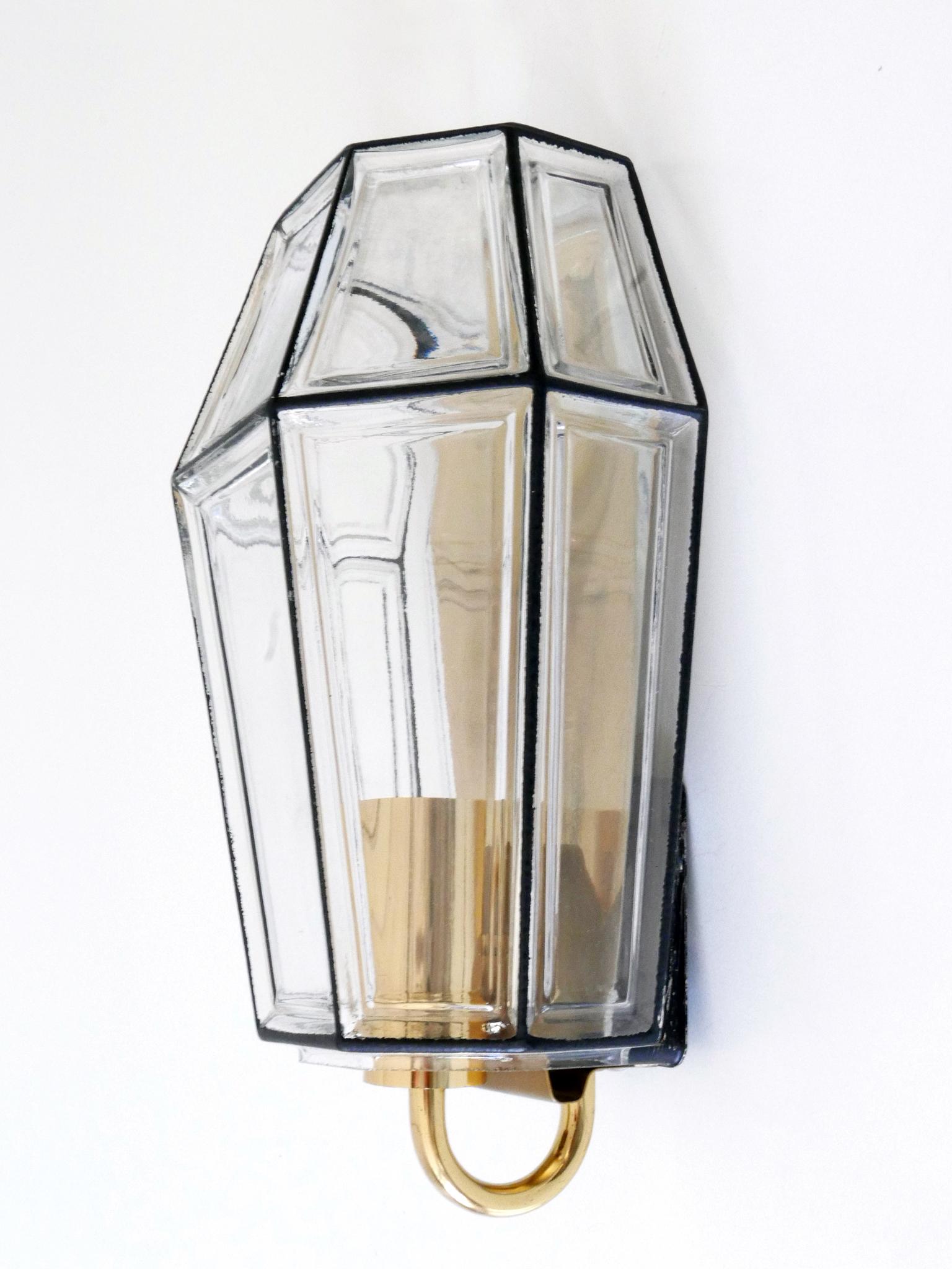 Set of Two Mid-Century Modern Sconces or Wall Fixtures by Glashütte Limburg For Sale 9