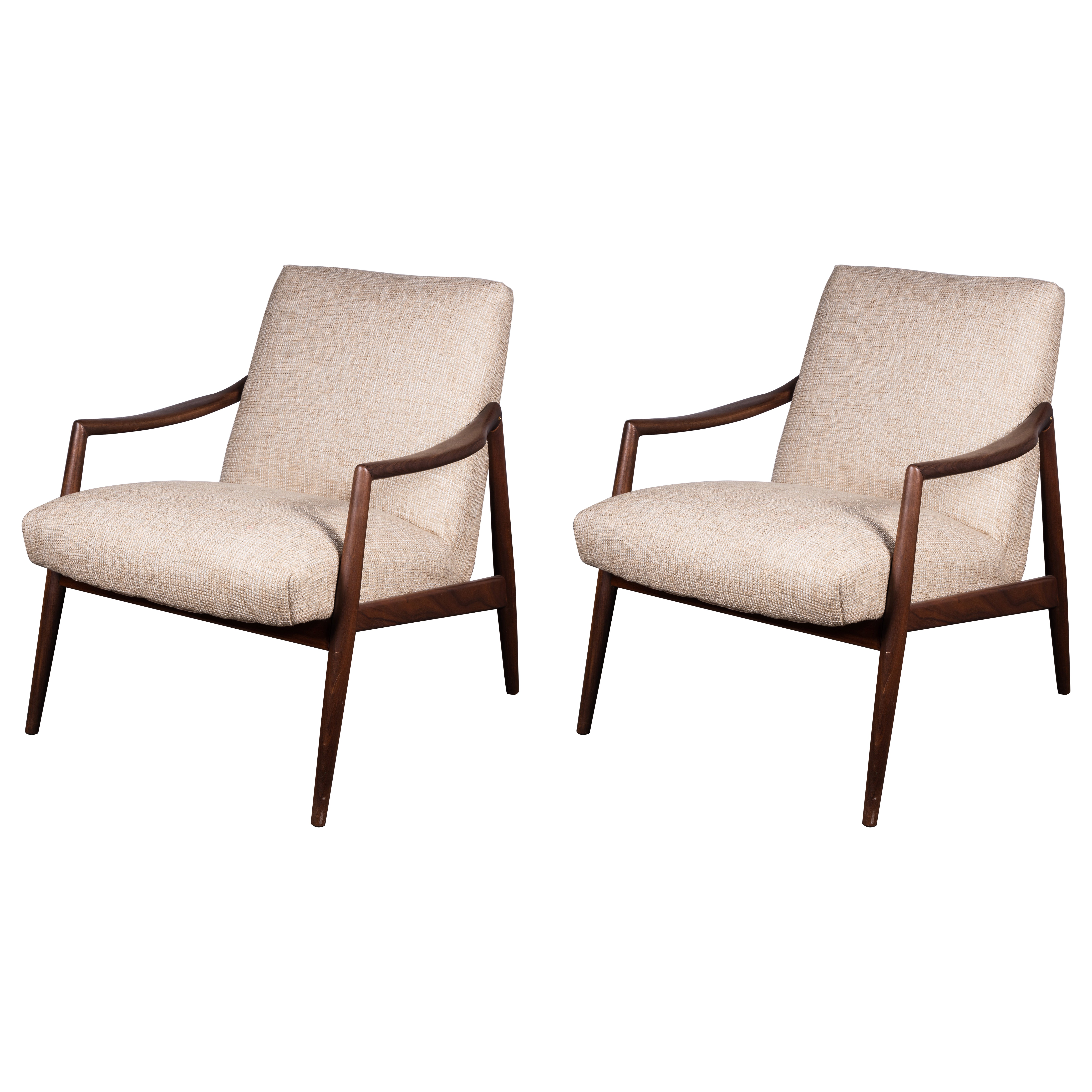 Zweier-Set Mid-Century-Modern-Sessel aus Teakholz von Hartmut Lohmeyer