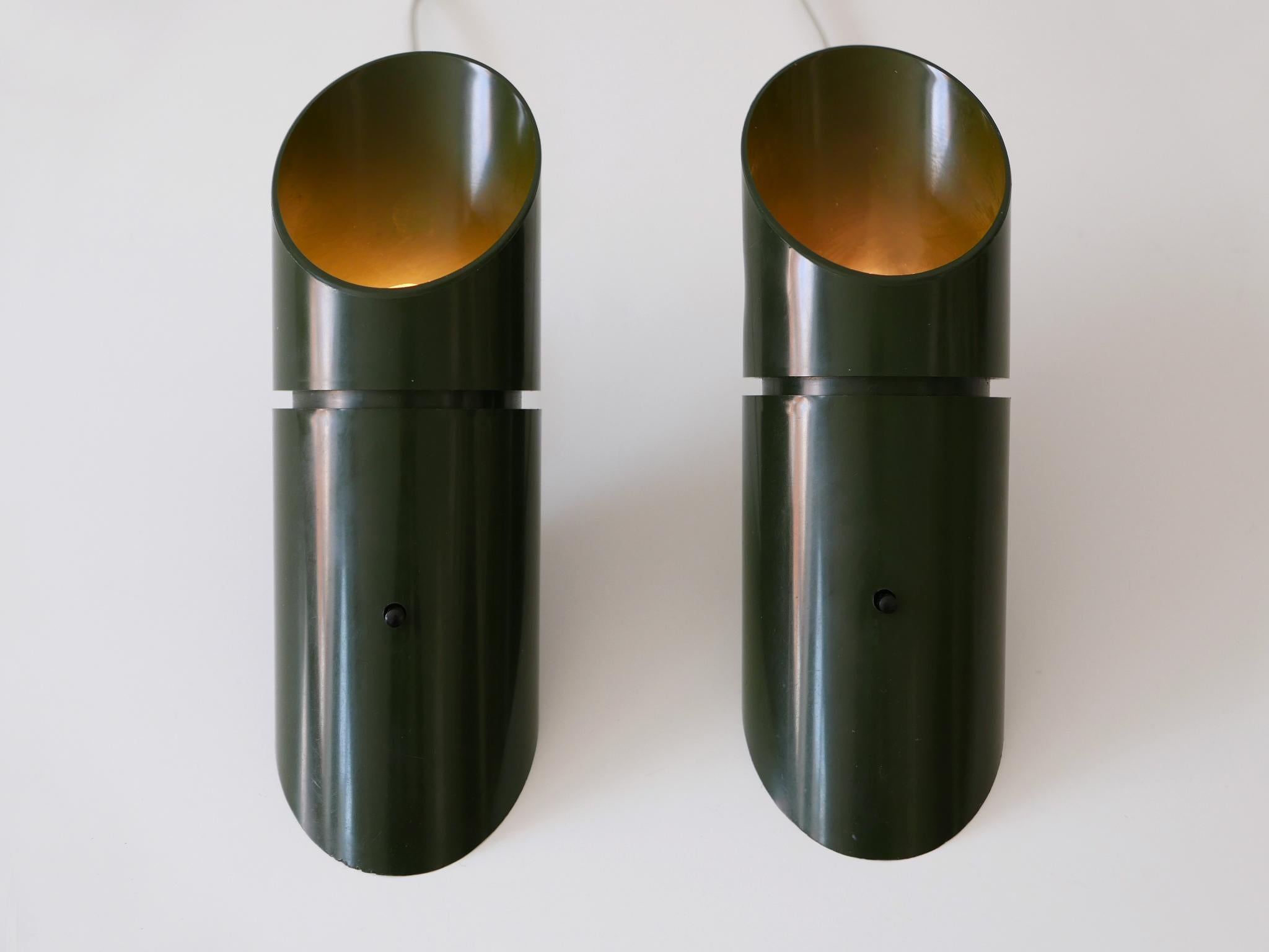 Plastic Set of Two Mid-Century Modern Universal Lamps by Hans Due for Fog & Mørup For Sale