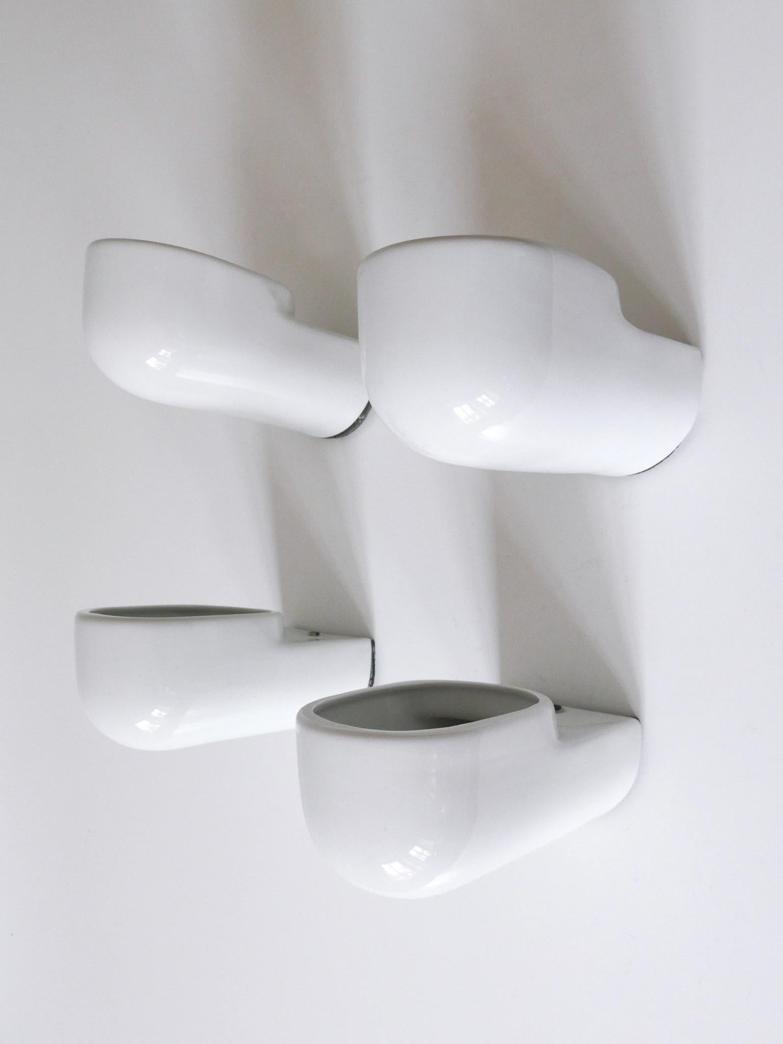 Set of Two Mid-Century Modern Up & Down Lighter Sconces Pafo by Artemide 1970s 7