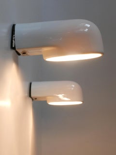 Set of Two Mid-Century Modern Up & Down Lighter Sconces Pafo by Artemide 1970s