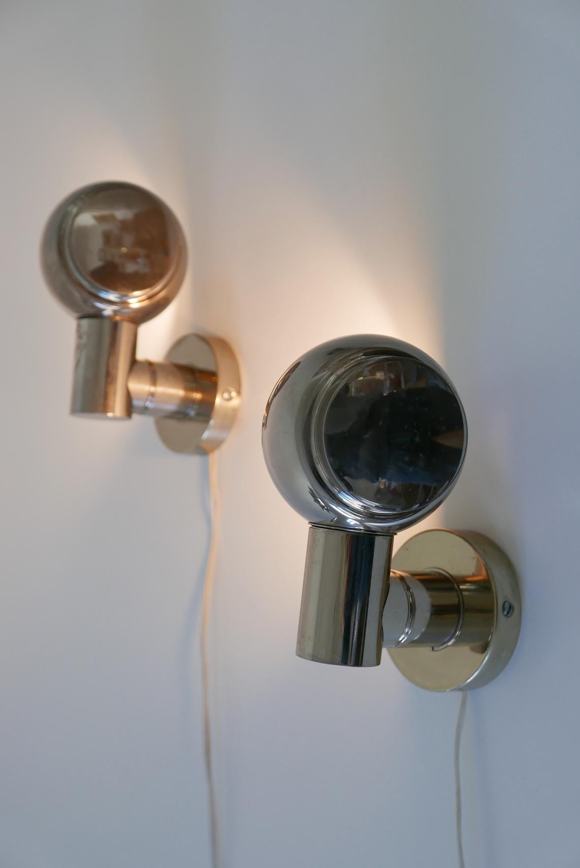 Set of Two Mid-Century Modern Wall Lamps or Sconces, 1960s, Germany For Sale 5