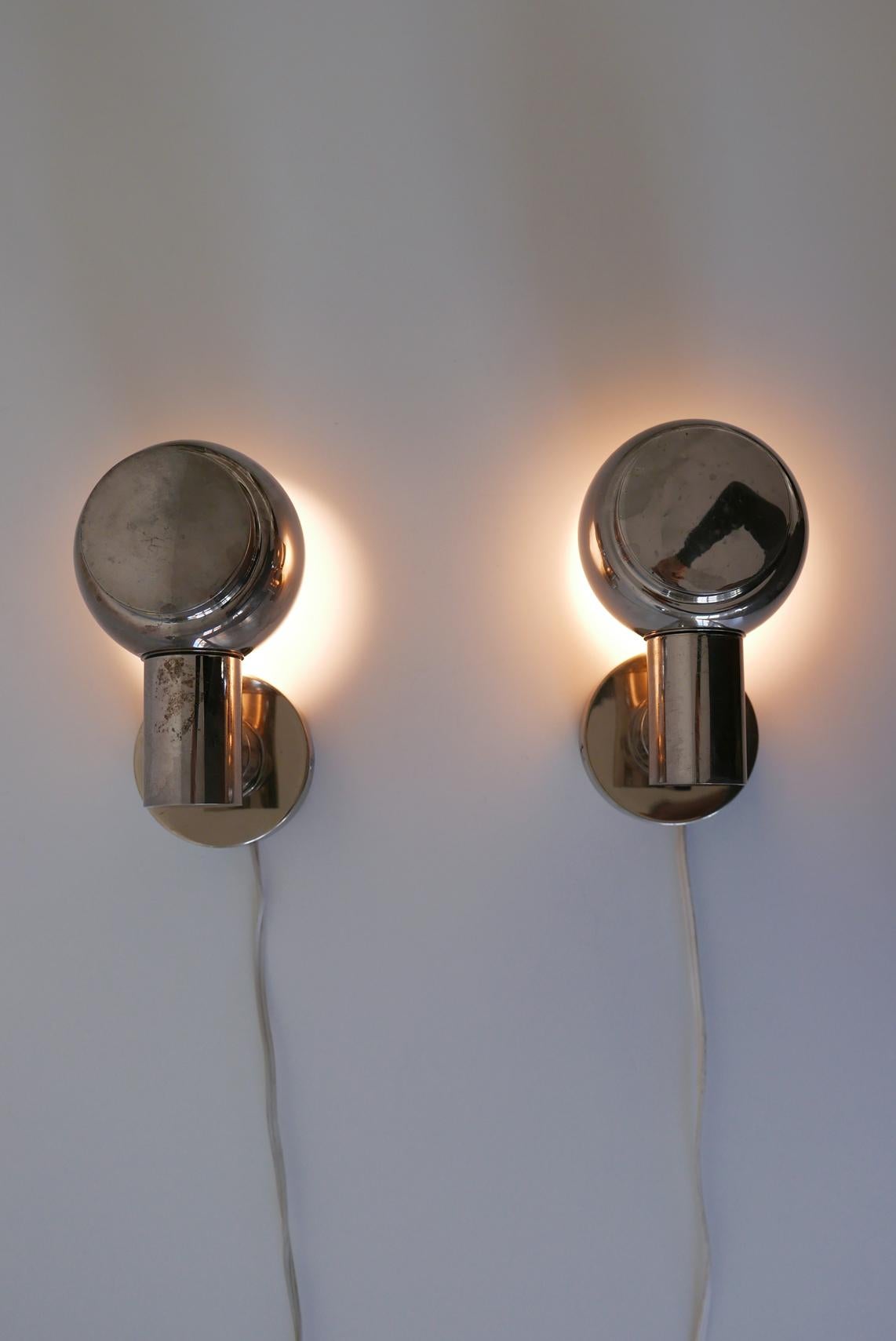 Set of Two Mid-Century Modern Wall Lamps or Sconces, 1960s, Germany For Sale 7