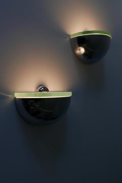 Set of Two Mid-Century Modern Wall Lamps or Sconces by Fontana Arte Italy 1960s