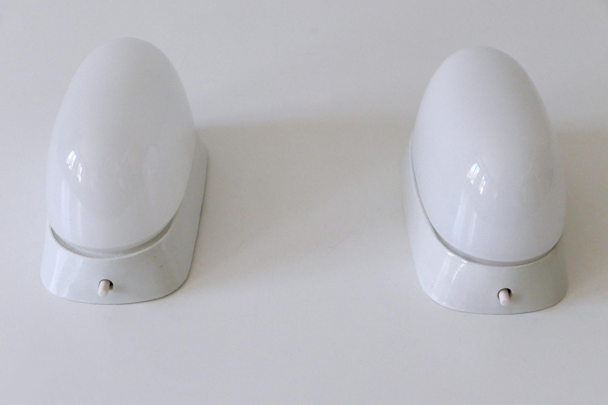 Set of Two Mid Century Sconces by Wilhelm Wagenfeld for Lindner Germany 1950s For Sale 11