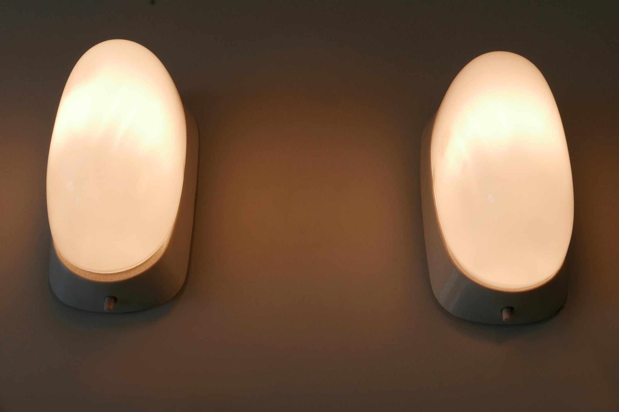 Set of Two Mid Century Sconces by Wilhelm Wagenfeld for Lindner Germany 1950s For Sale 12