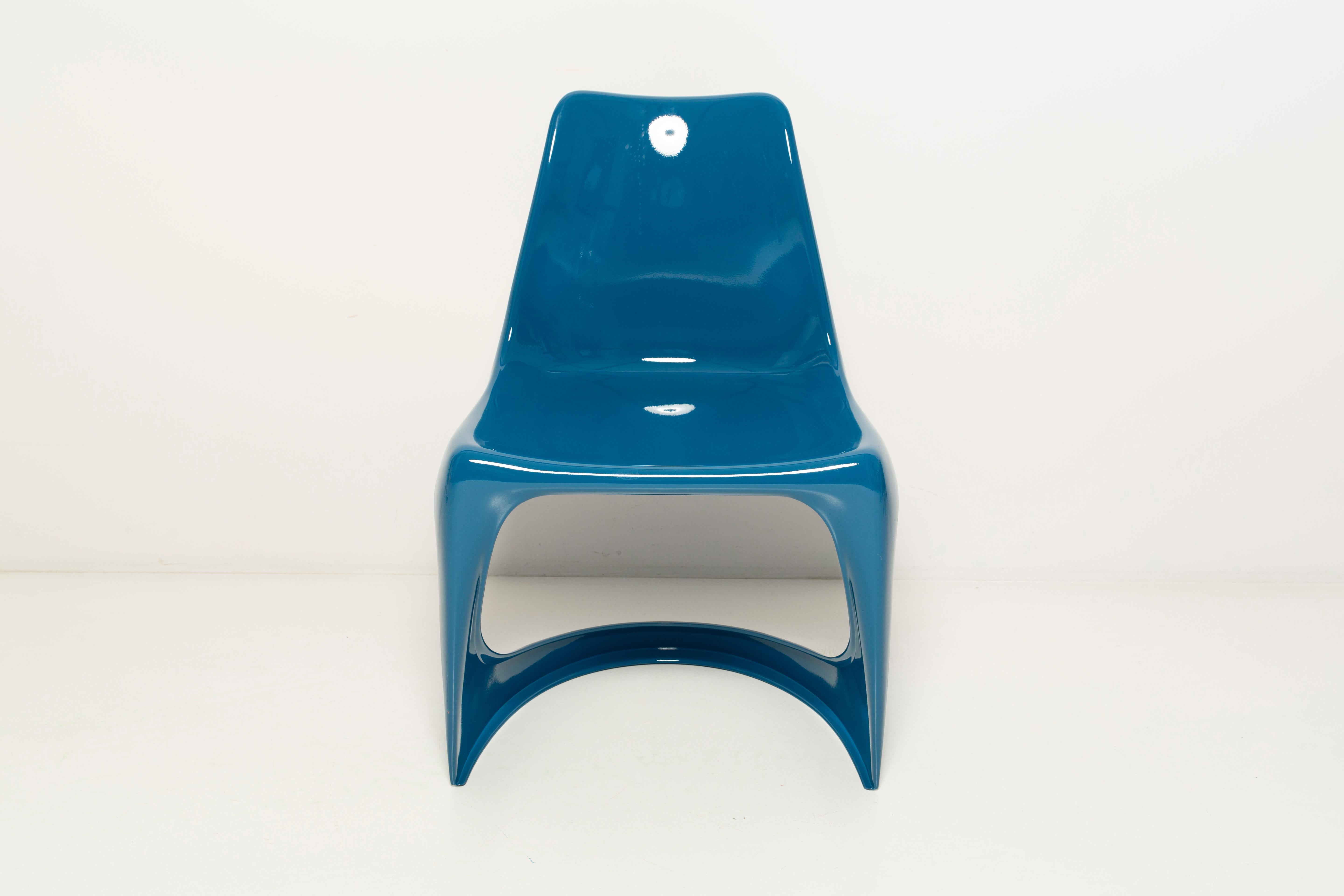 Set of Two Mid Century Sea Blue Cado Chairs, Steen Østergaard, Europe, 1960s For Sale 2