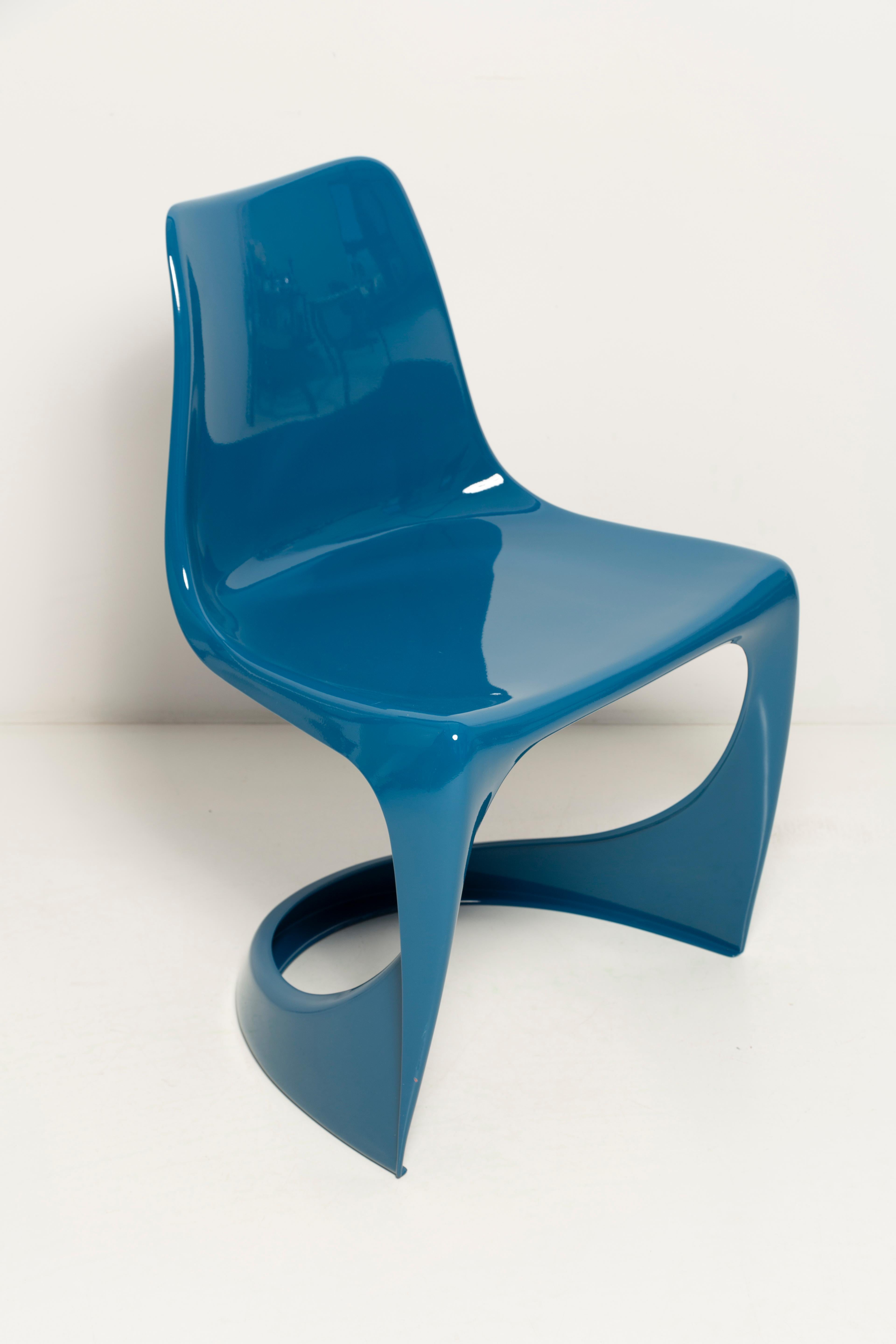 Mid-Century Modern Set of Two Mid Century Sea Blue Cado Chairs, Steen Østergaard, Europe, 1960s For Sale
