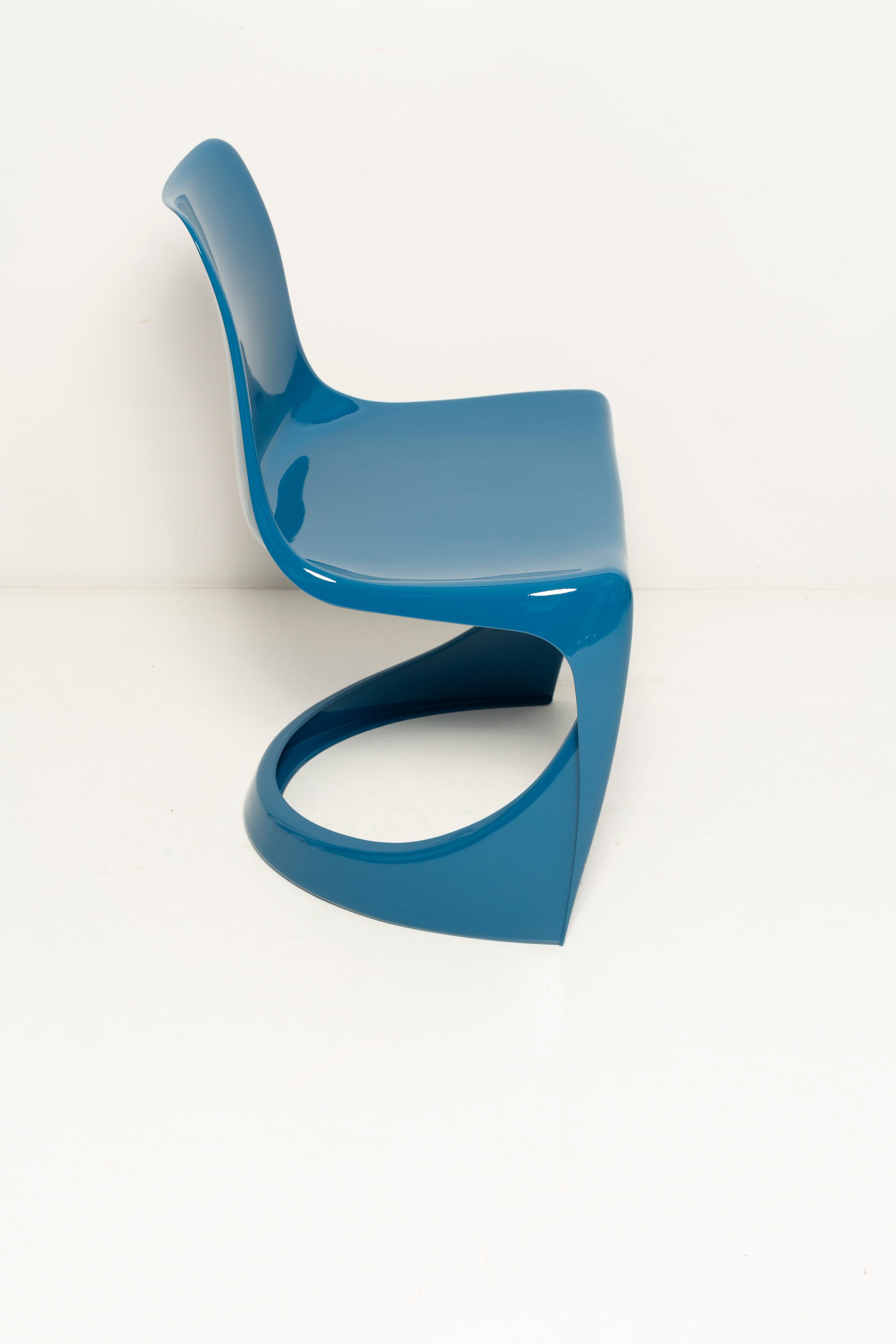 Set of Two Mid Century Sea Blue Cado Chairs, Steen Østergaard, Europe, 1960s In Excellent Condition For Sale In 05-080 Hornowek, PL
