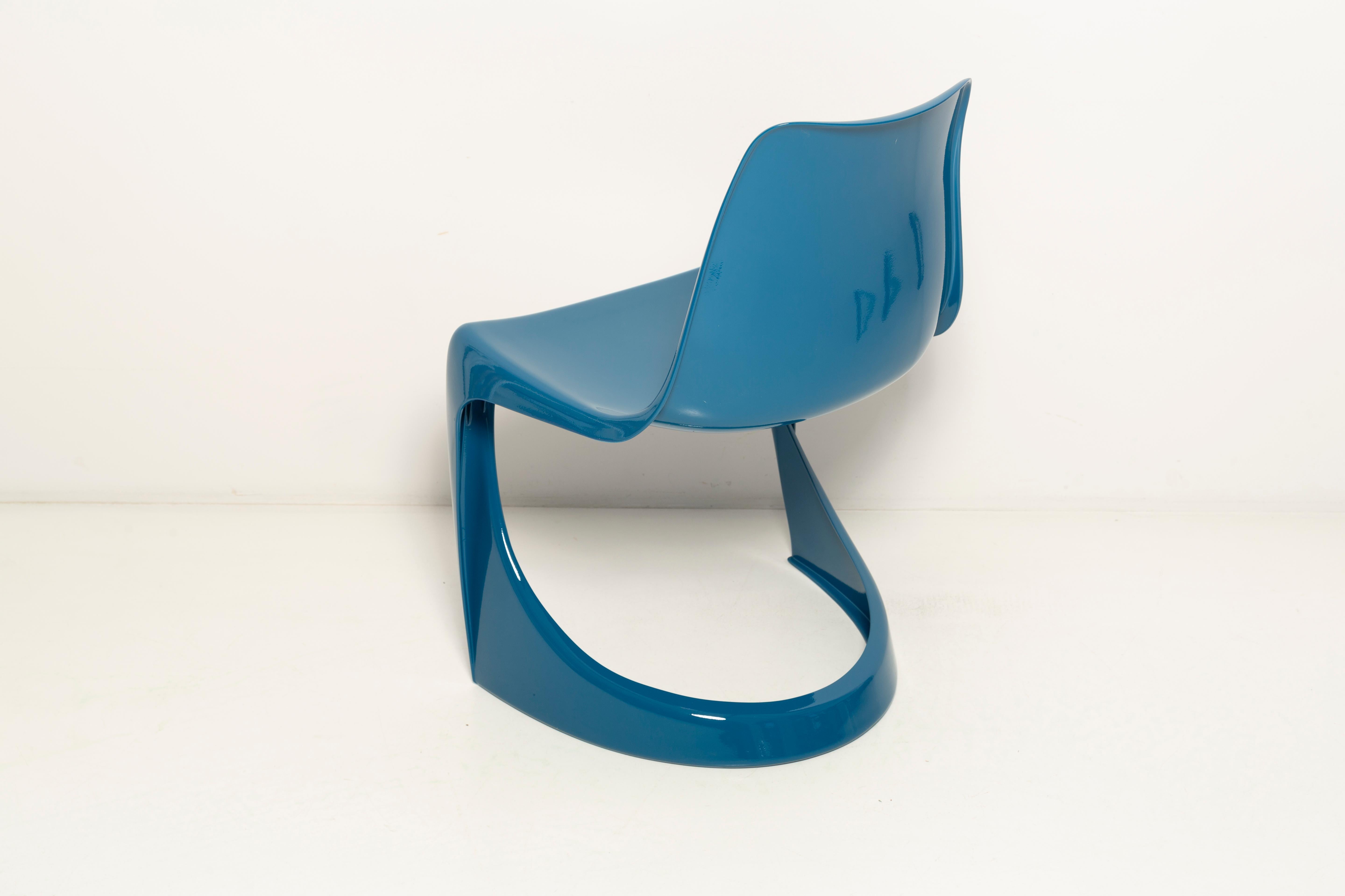 20th Century Set of Two Mid Century Sea Blue Cado Chairs, Steen Østergaard, Europe, 1960s For Sale