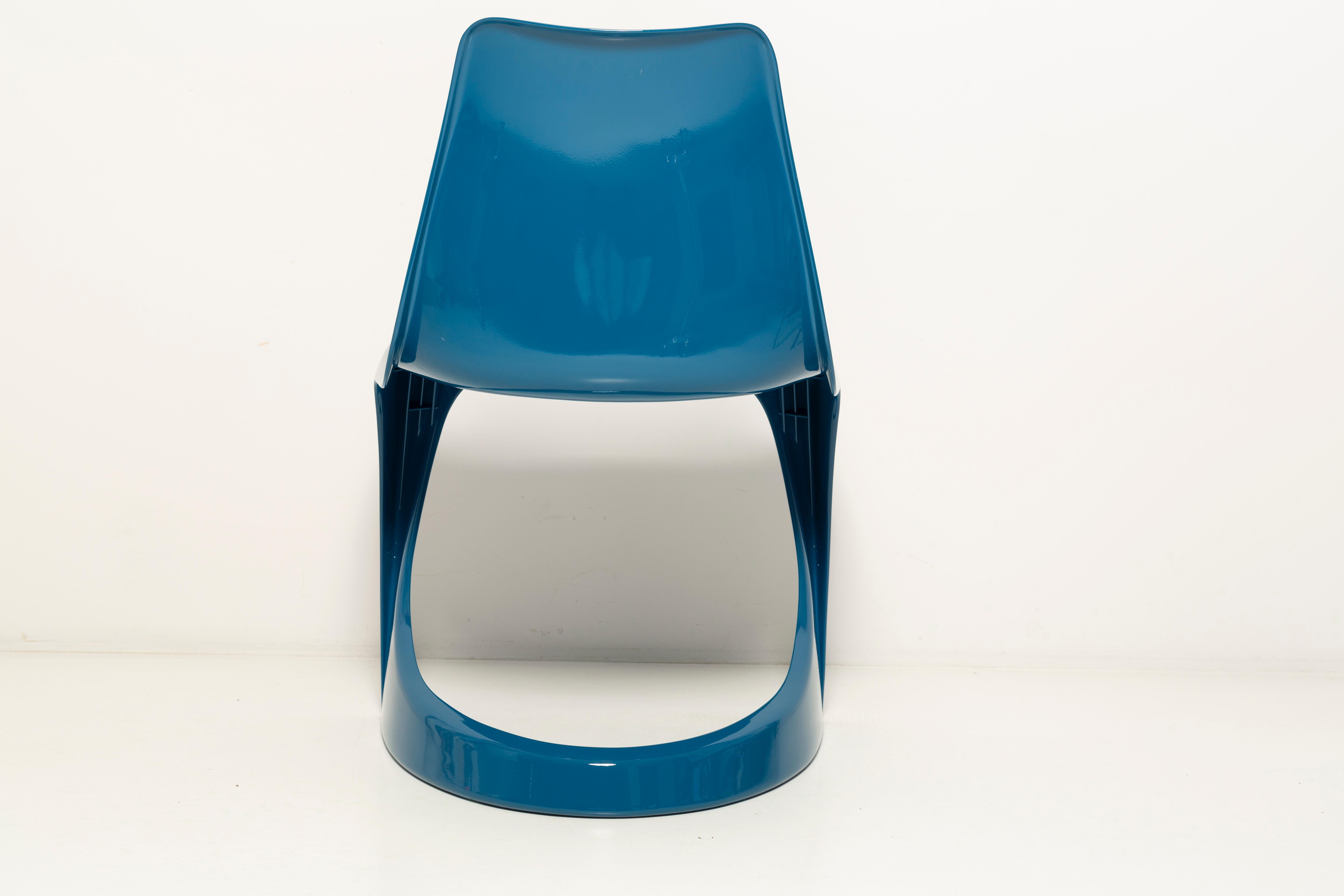 Set of Two Mid Century Sea Blue Cado Chairs, Steen Østergaard, Europe, 1960s For Sale 1