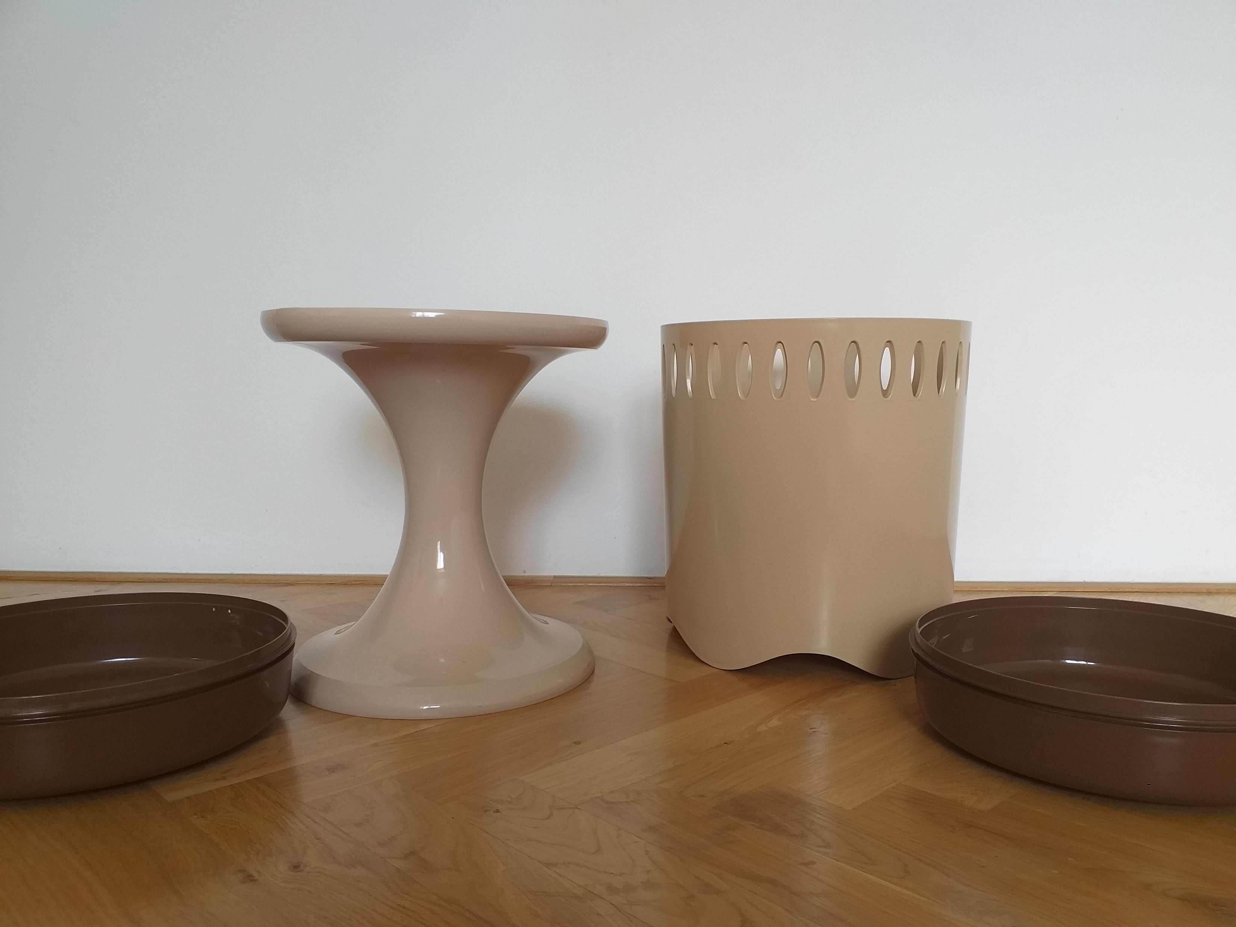 Set of Two Mid Century Stools EMSA, West Germany, 1970s For Sale 2