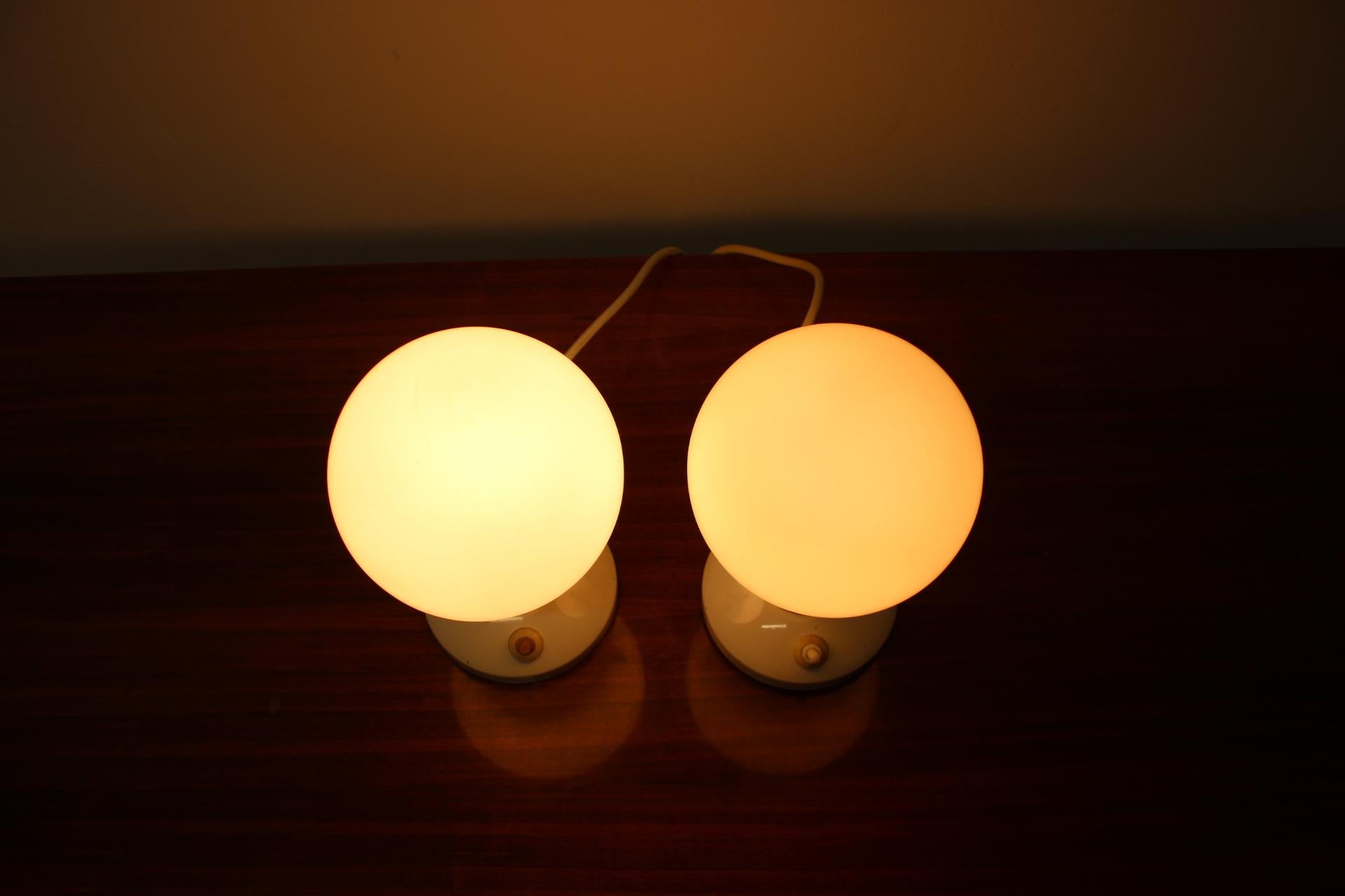 Set of Two Mid-Century Table Lamps/ Drukov, 1970's For Sale 2